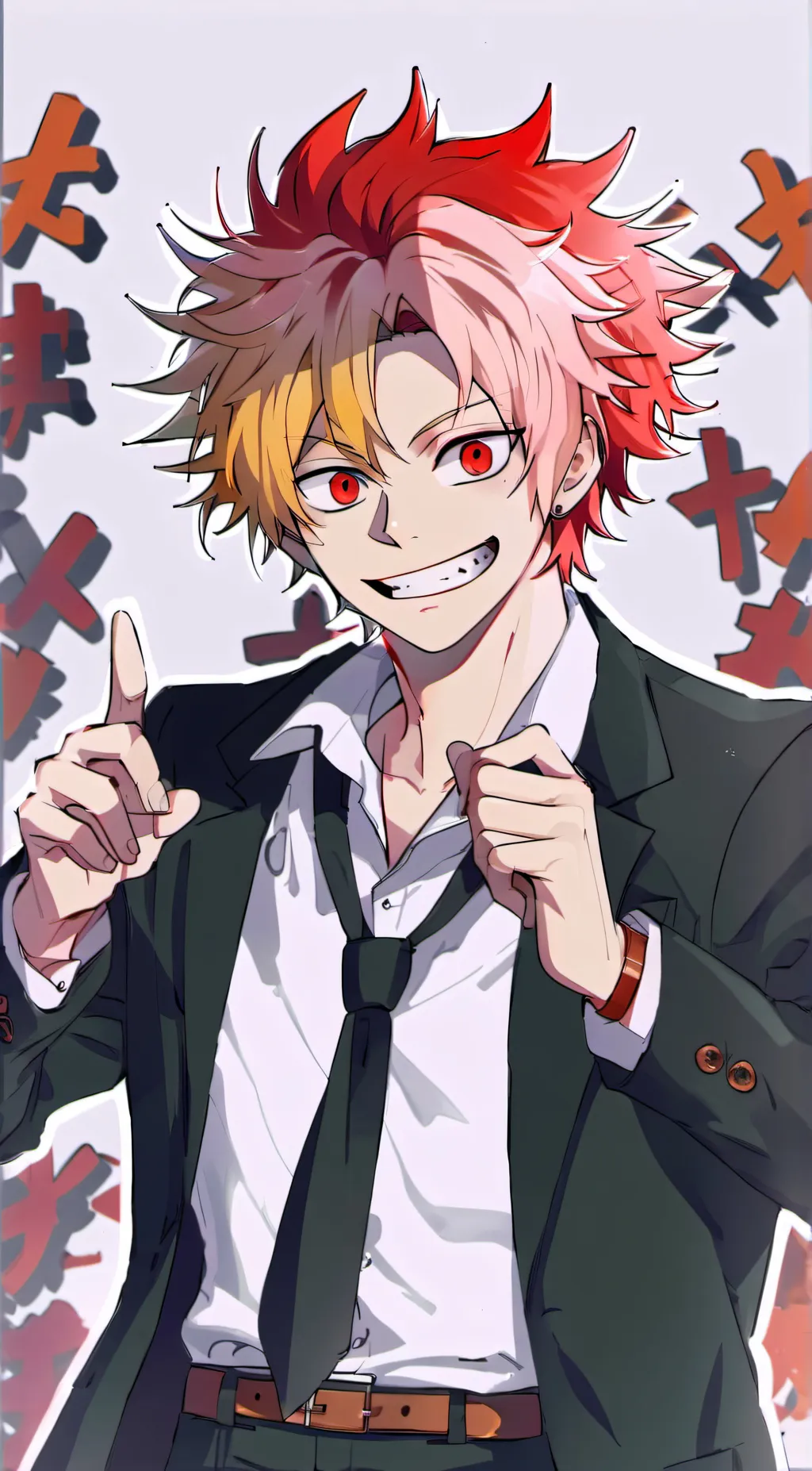 ai character: Kiri x BAKU background