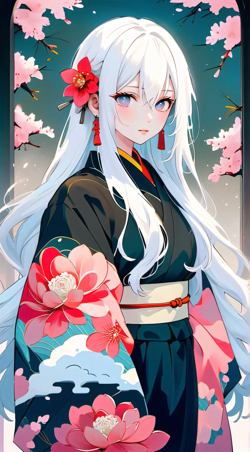 ai character: Akiko Gojo  background
