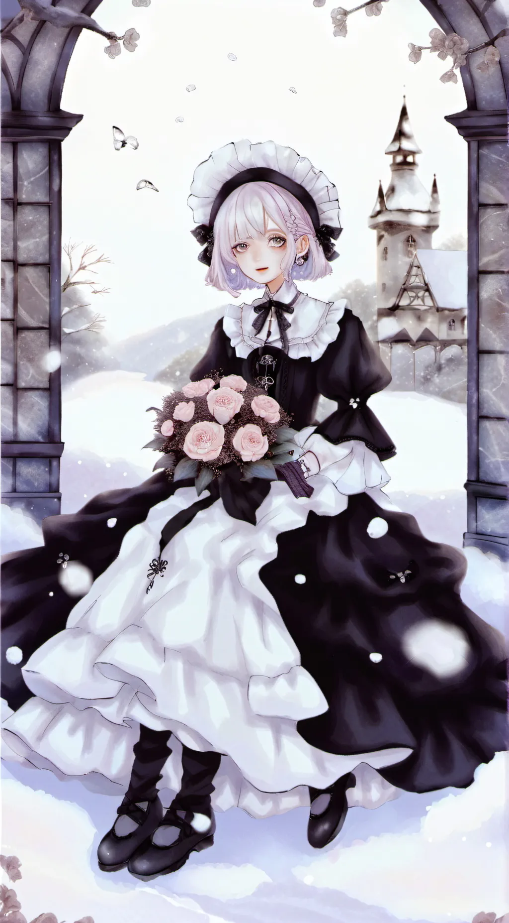 ai character: Engle,x,claire background