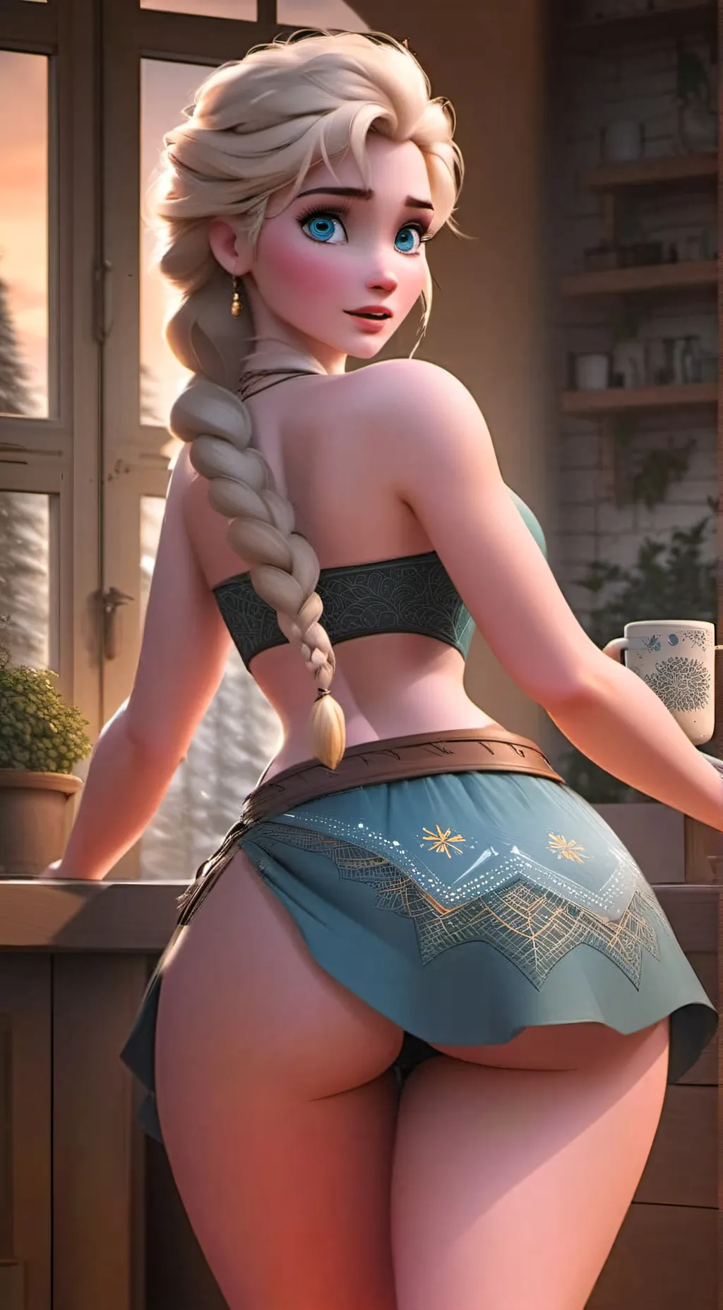ai character: Elsa  background