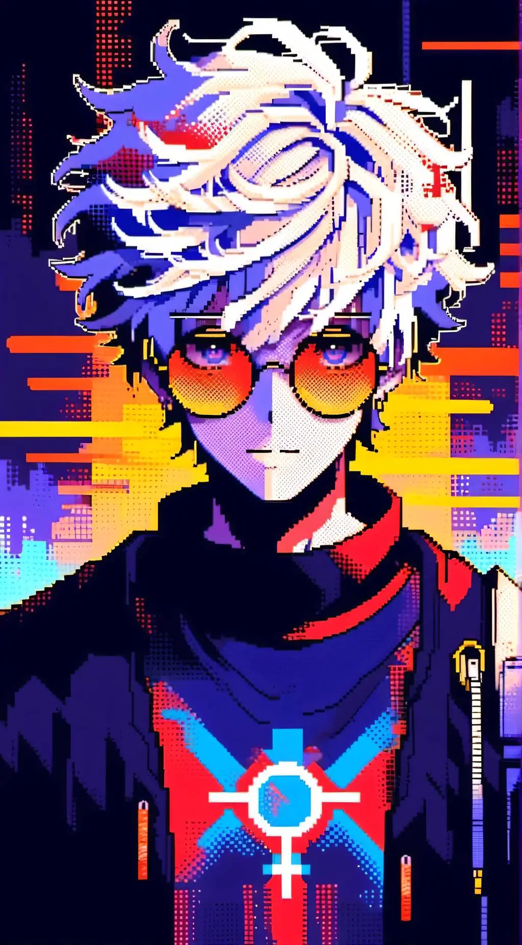 ai character: satoro gojo background