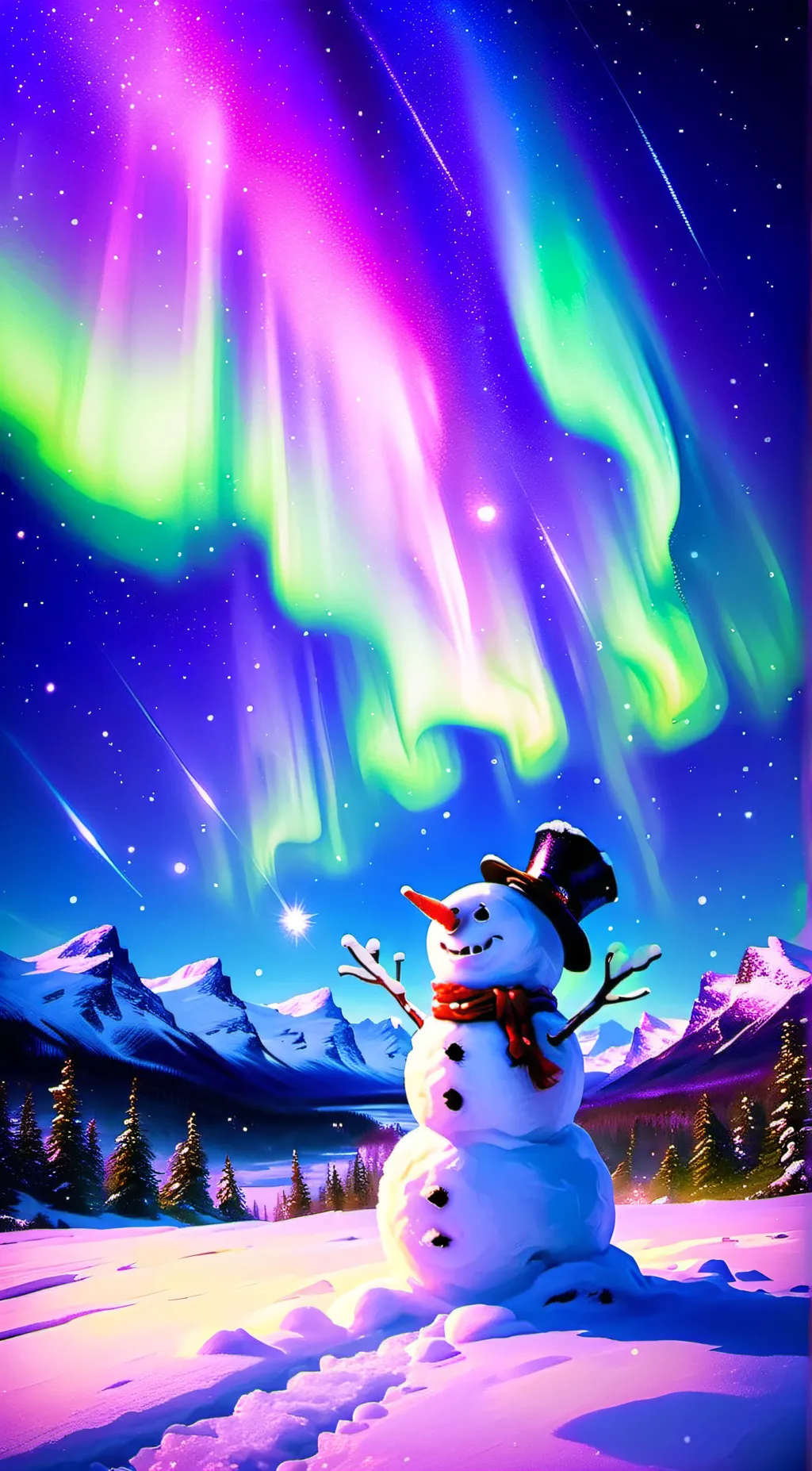 ai character: HH winter! background