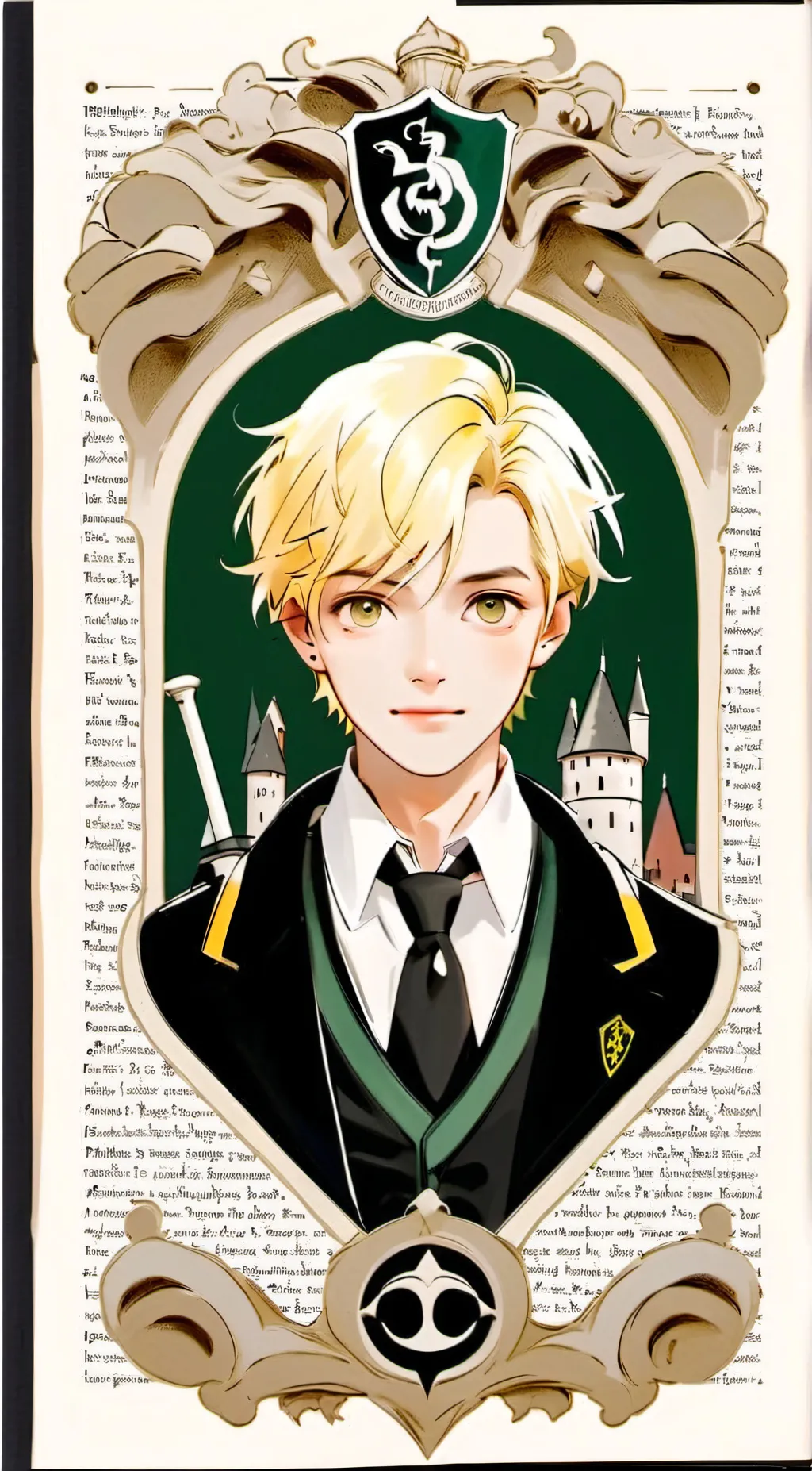 ai character: Draco Malfoy background