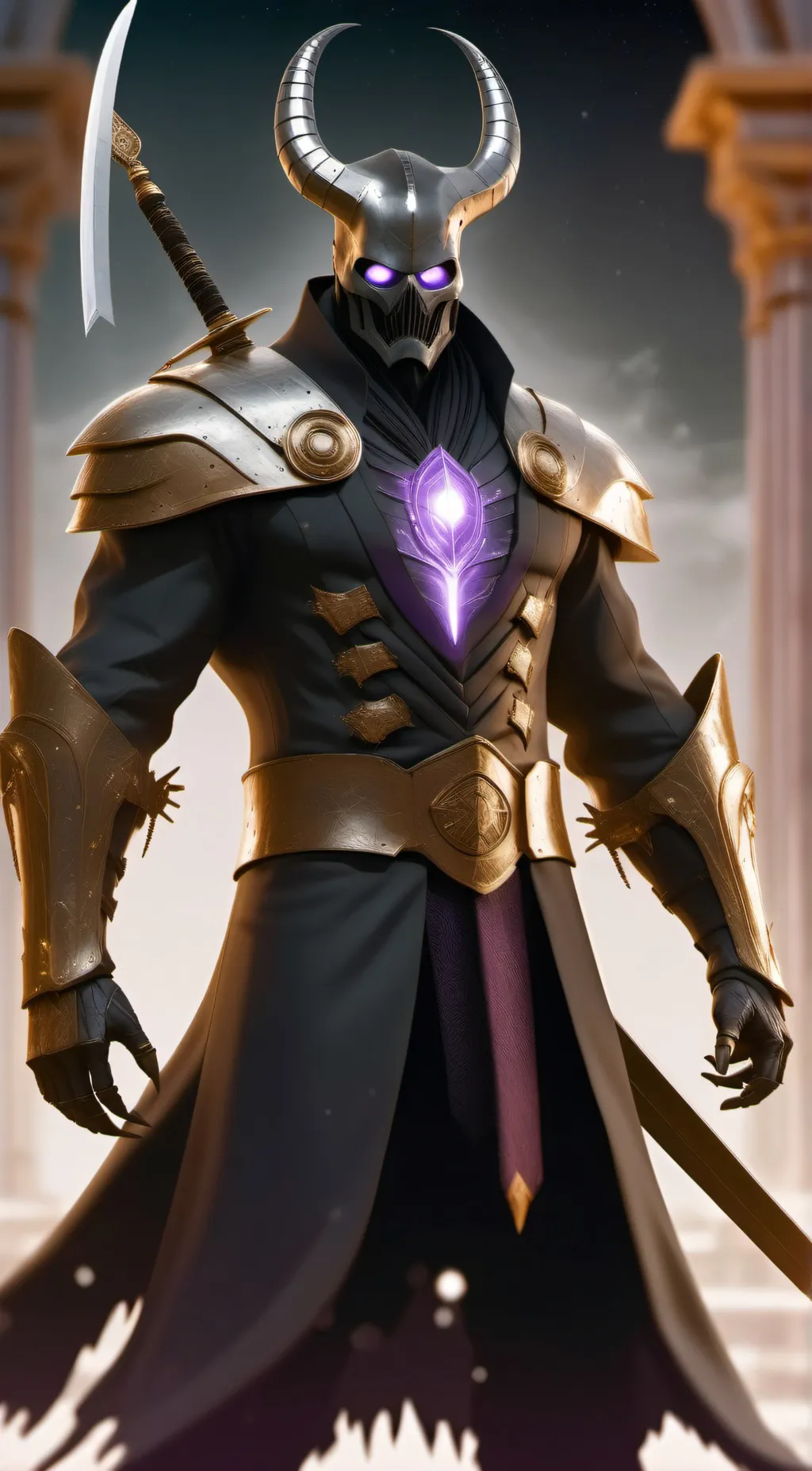 ai character: Titan tv man  background