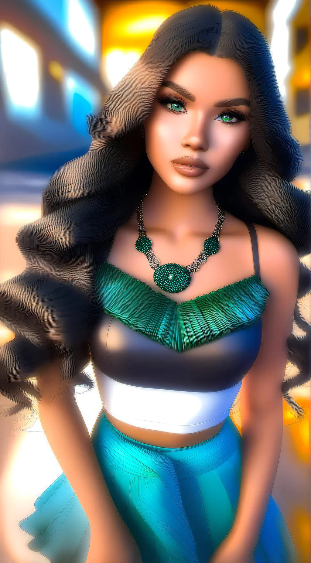 ai character: MIRANDA🙂‍↕️🎀 background