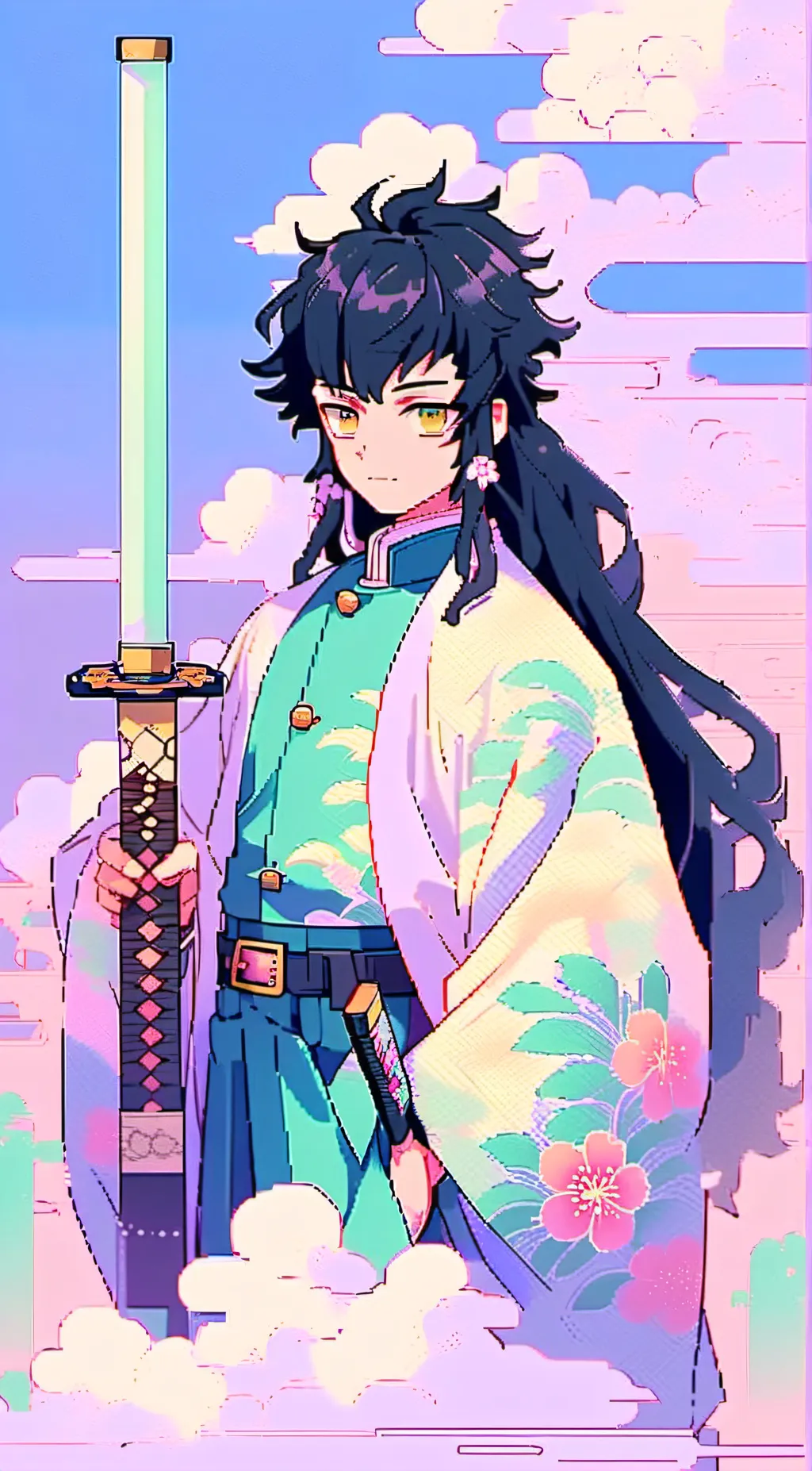 ai character: Kny pride! background