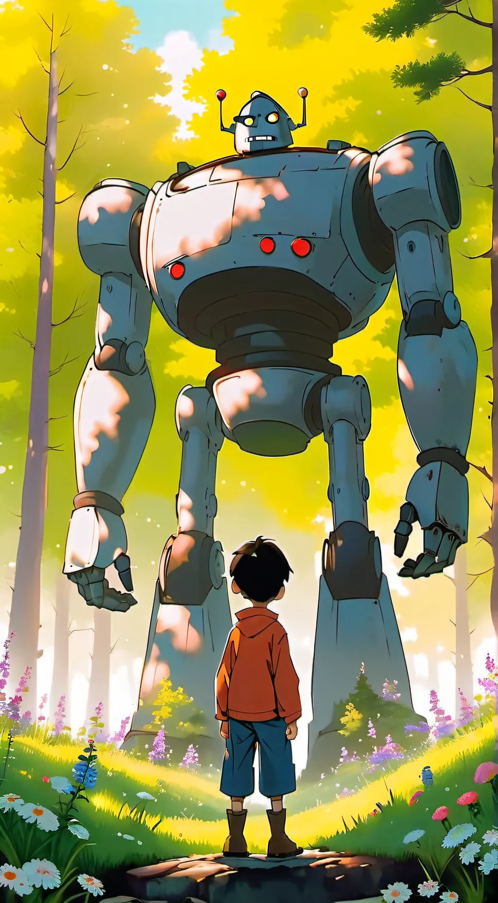 ai character: The iron Giant background