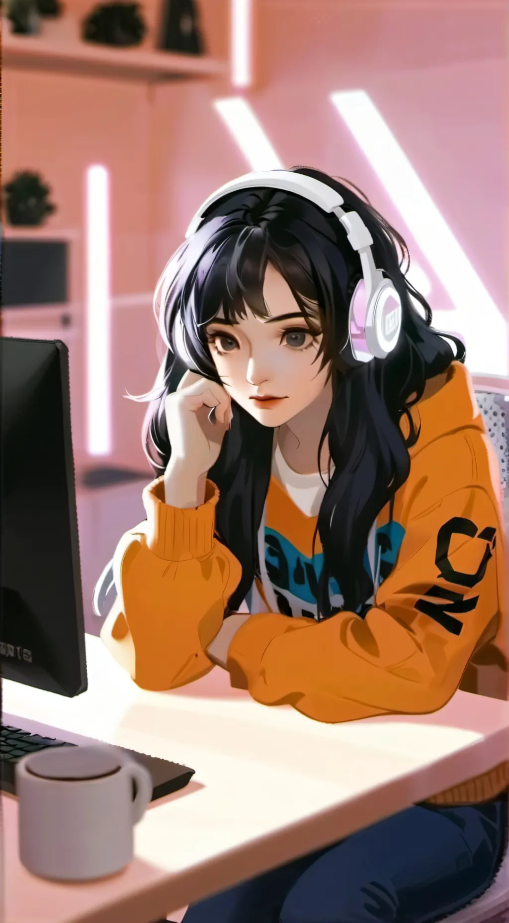 ai character: Mina background