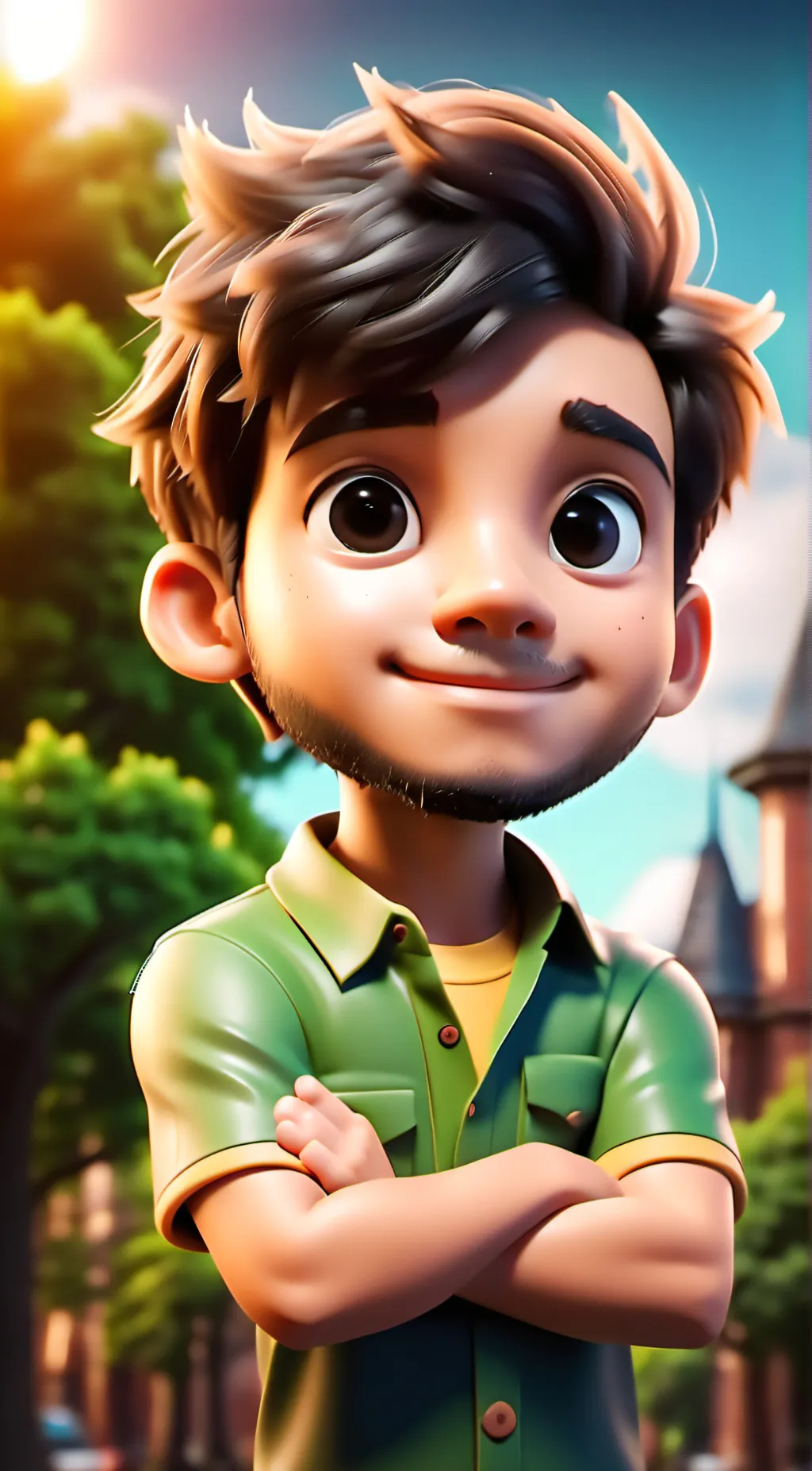 ai character: Stranger Things background