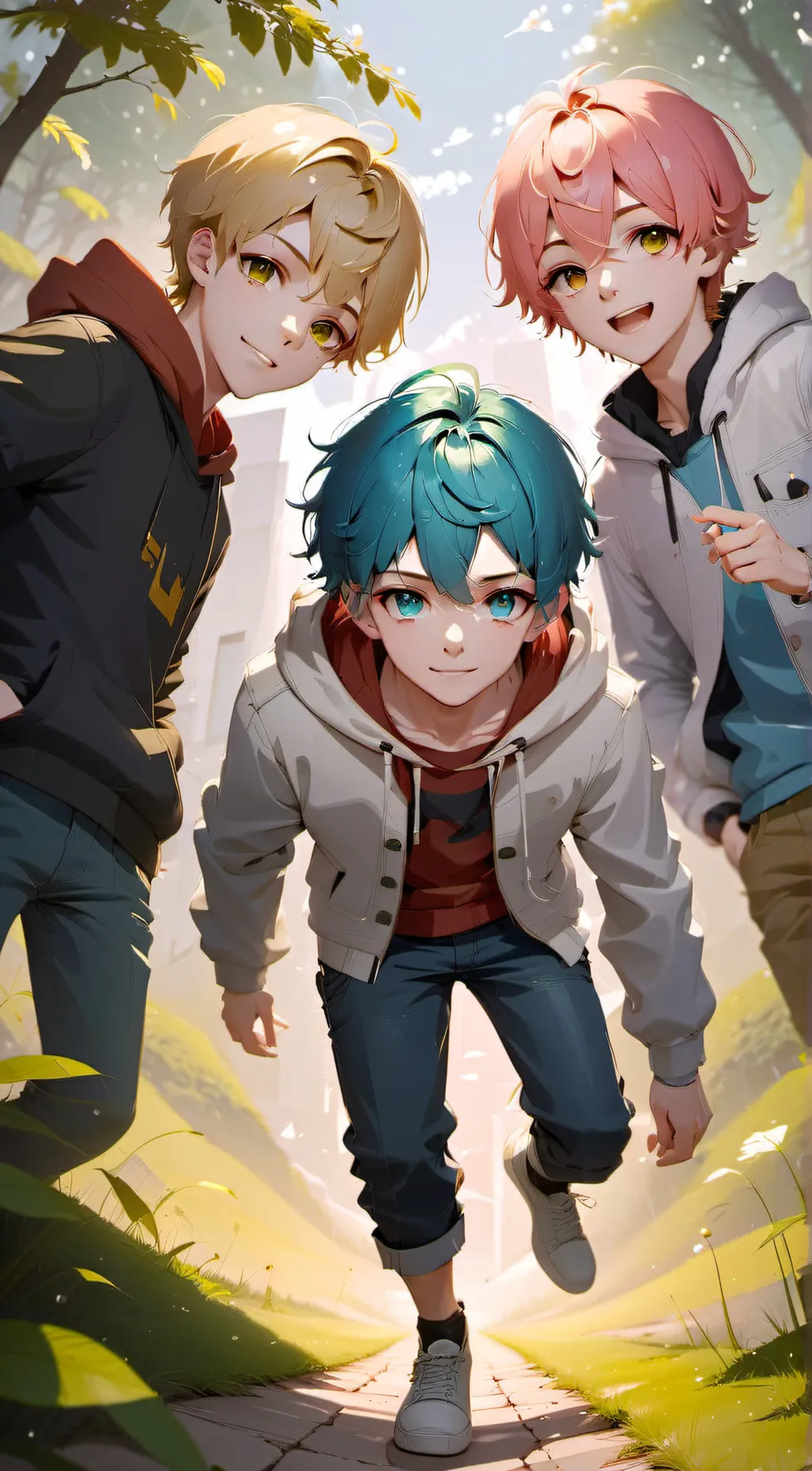 ai character: Jace,Justin,and CJ background