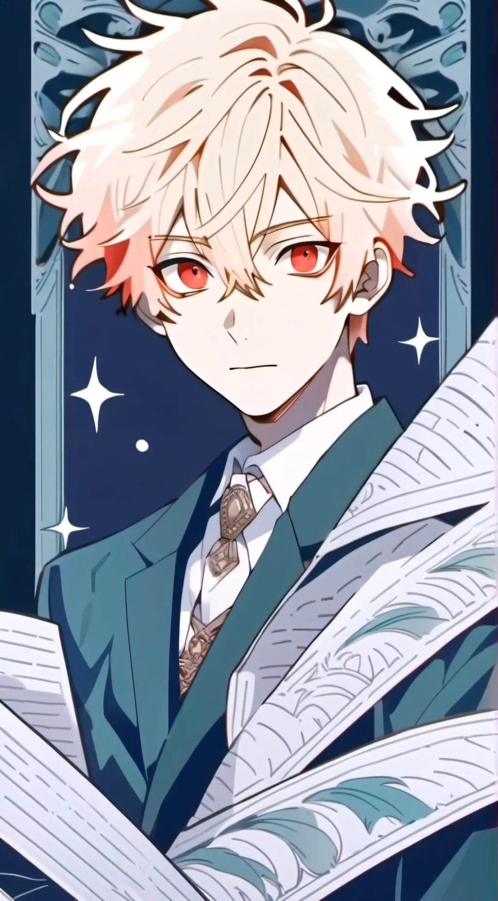 ai character: katsuki bakugou  background