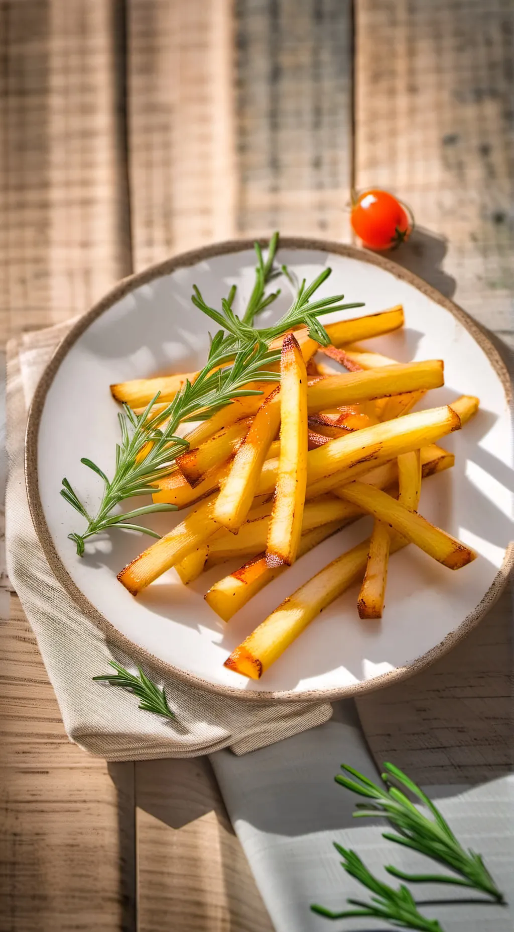 ai character: fries  background