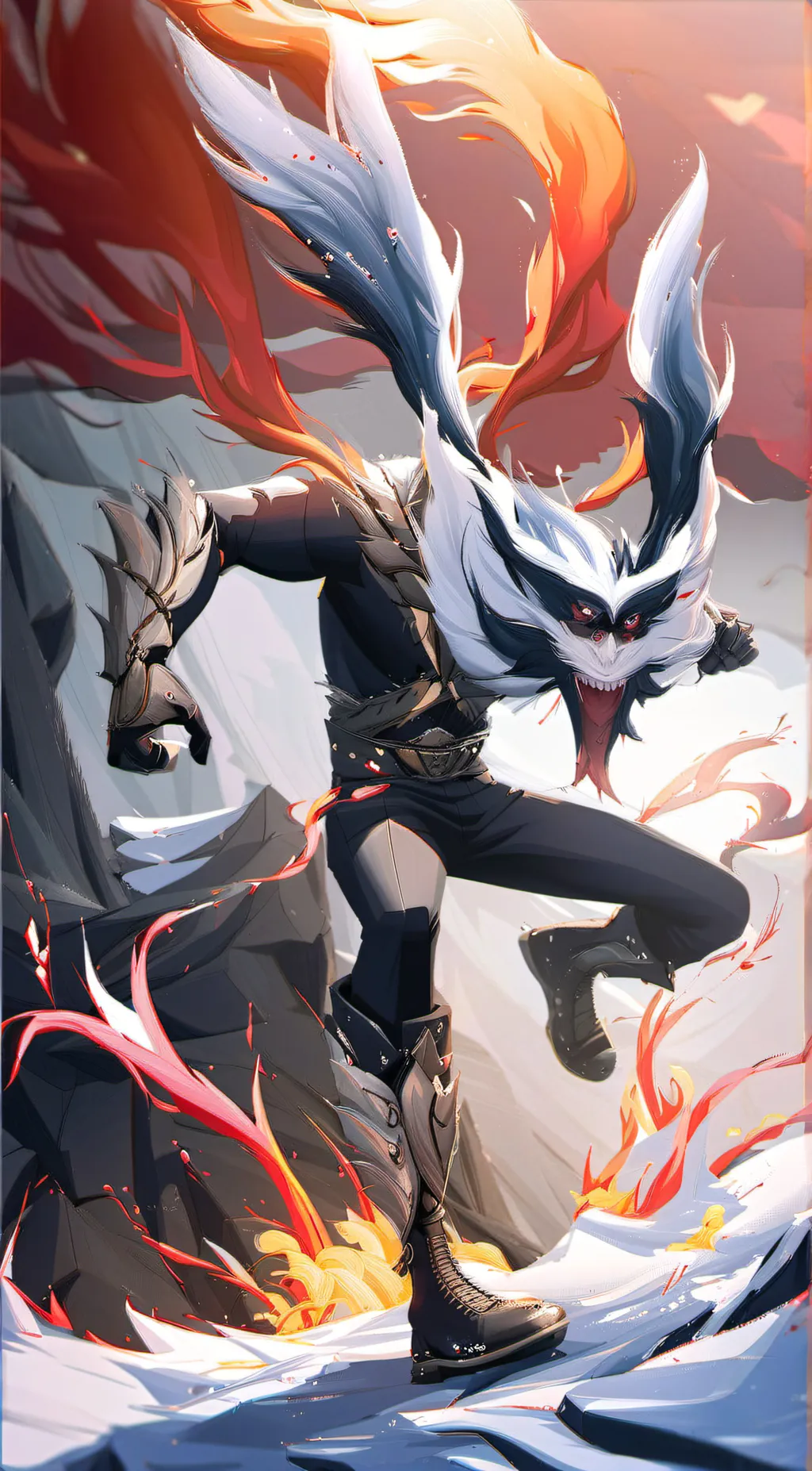 ai character: smilling critters background