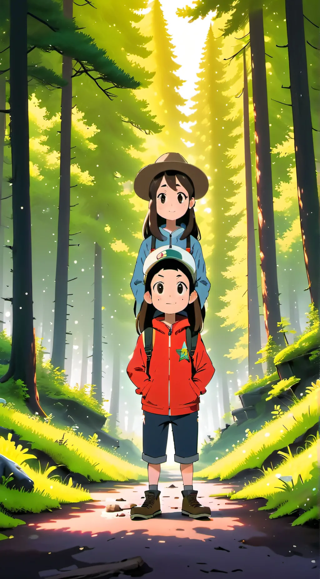 ai character: Gravity falls  background