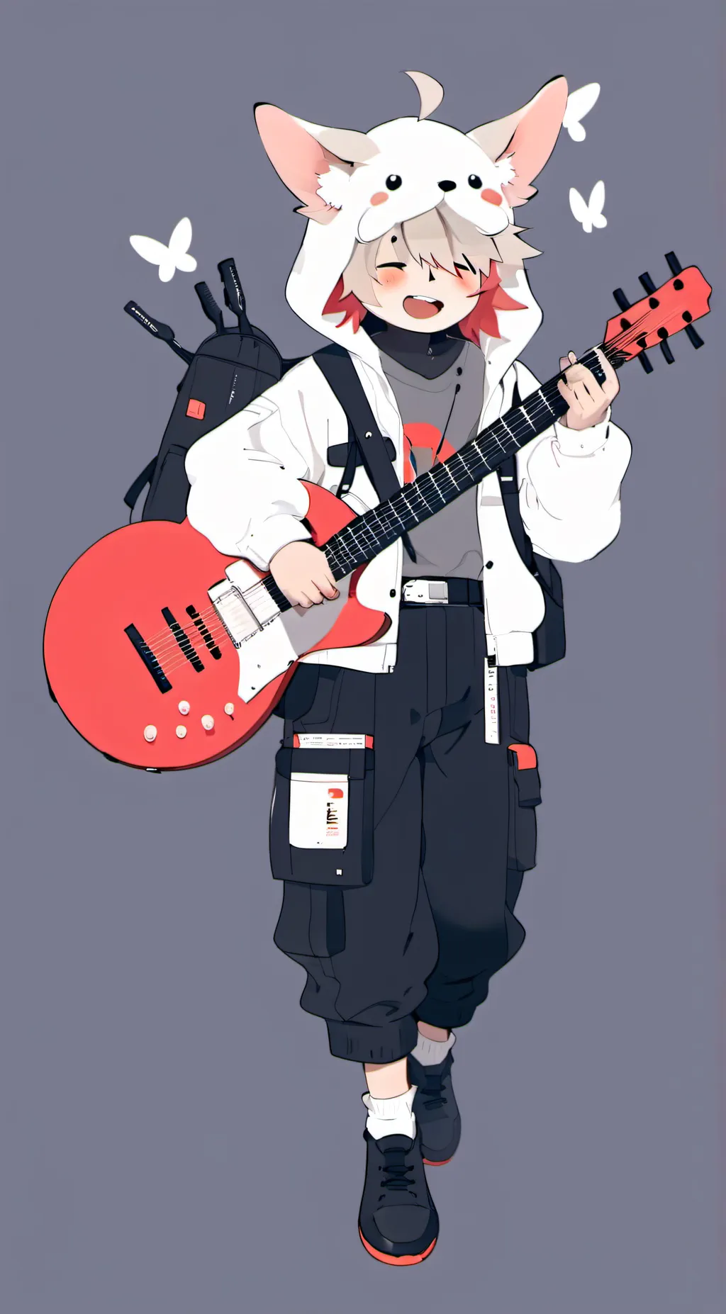 ai character: milo~ background