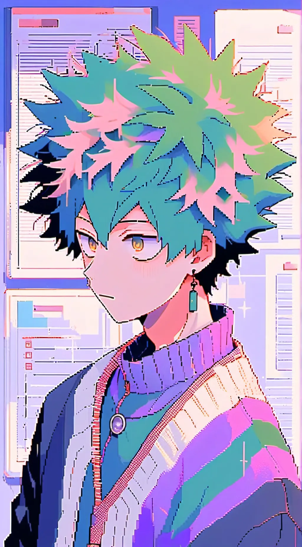 ai character: Deku background