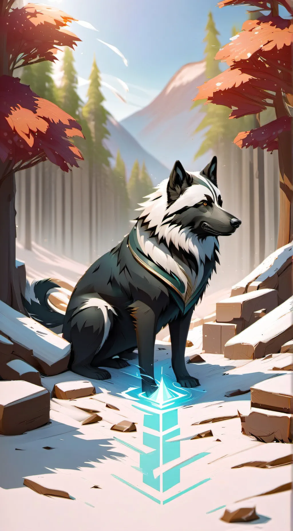 ai character: EYES ON ME BBY background