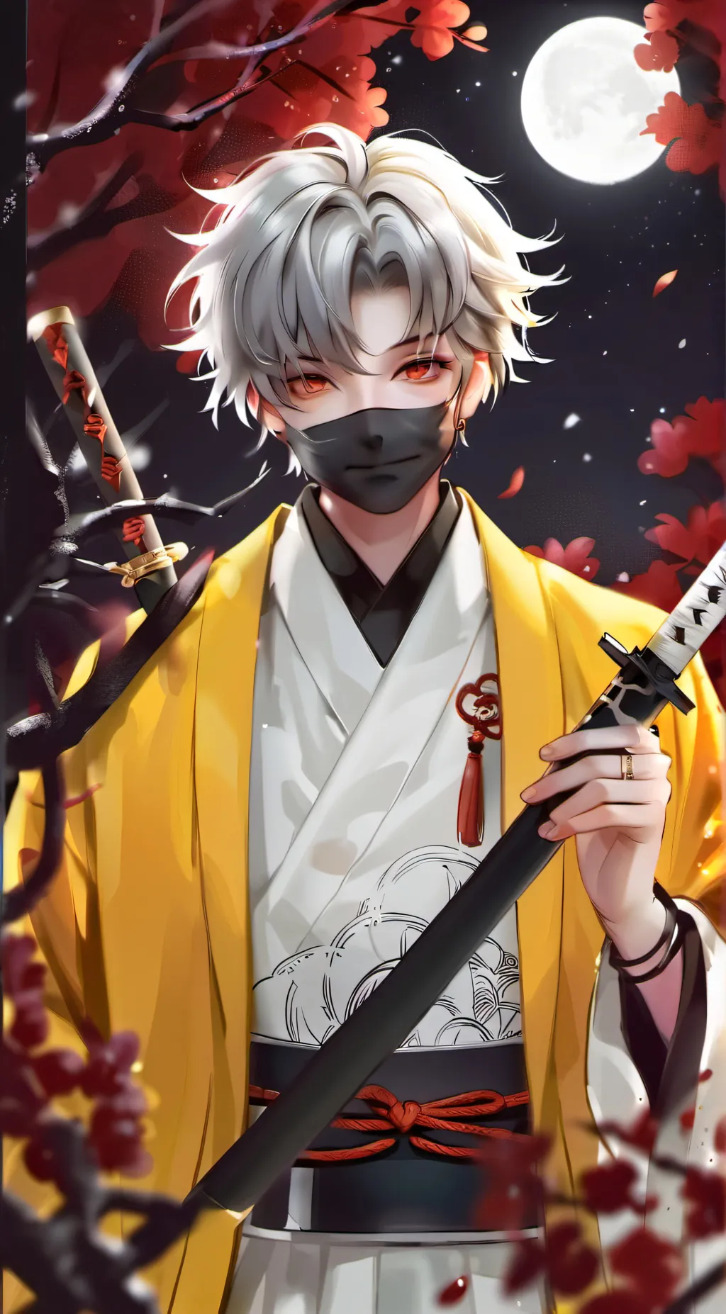 ai character: demon slayer  background