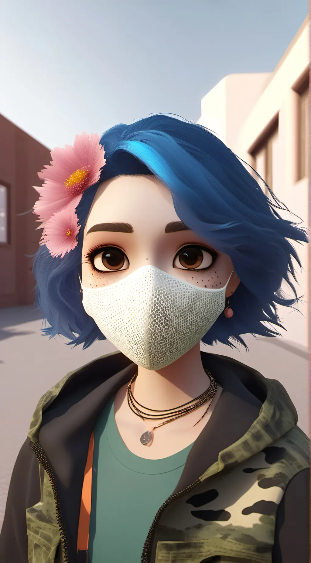 ai character: Nokia Riot  background