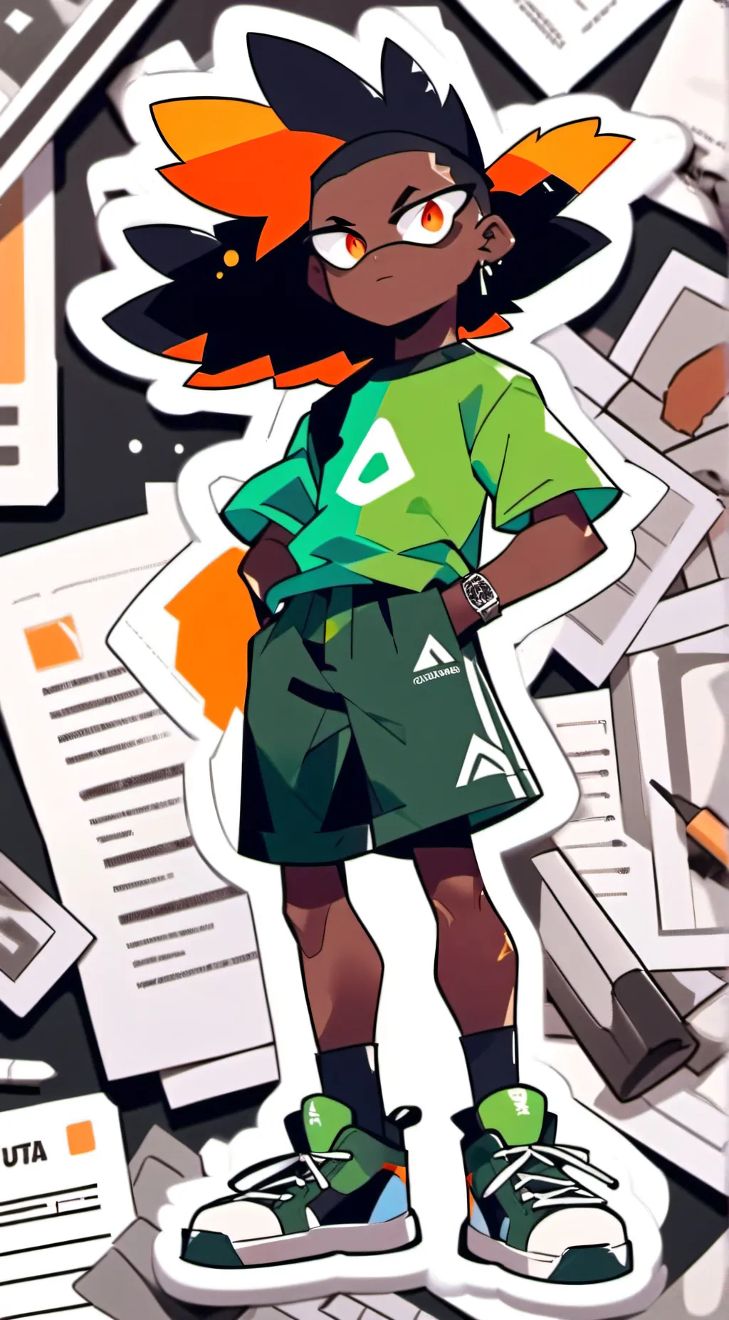 ai character: Julian fnf background