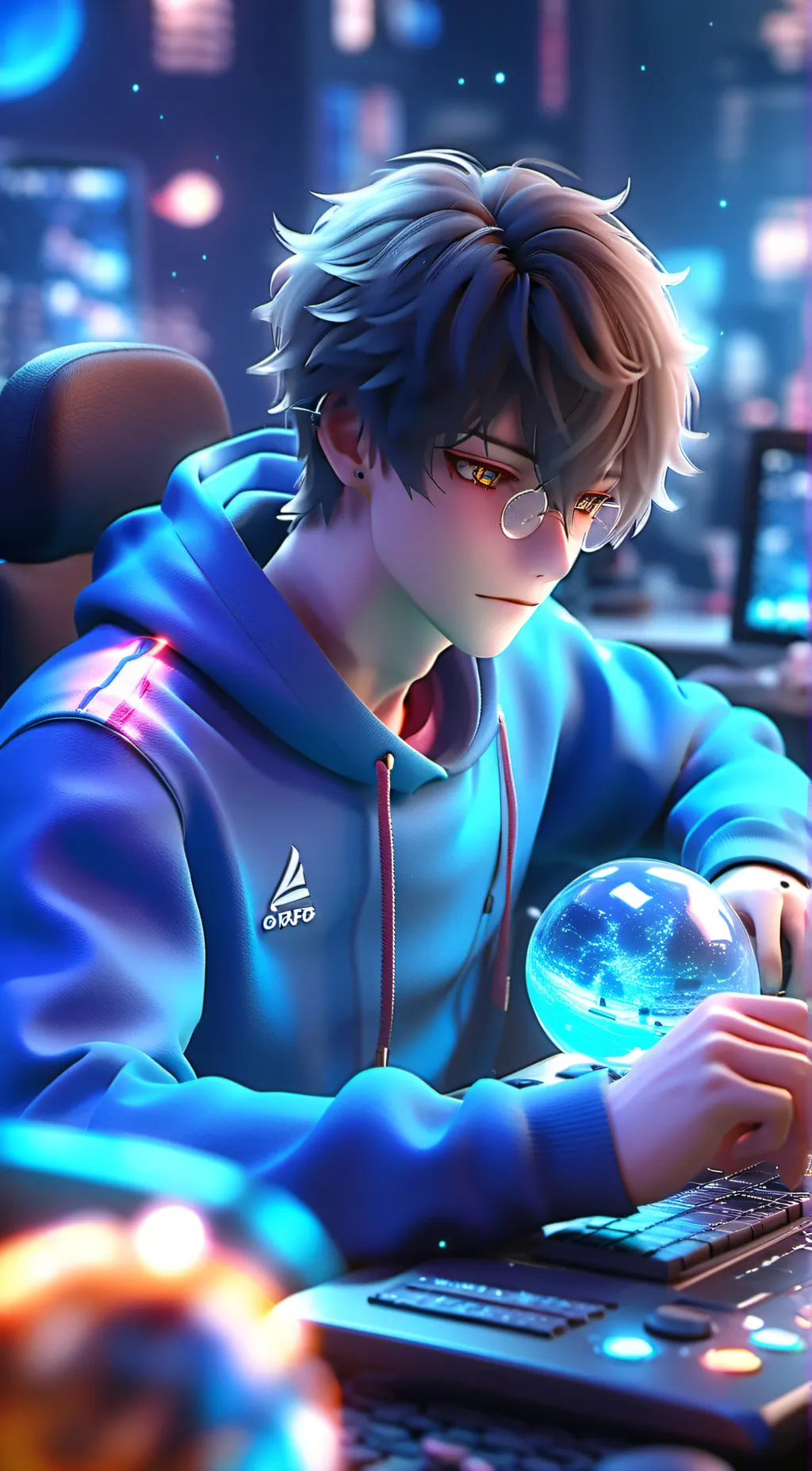 ai character:   Noah background