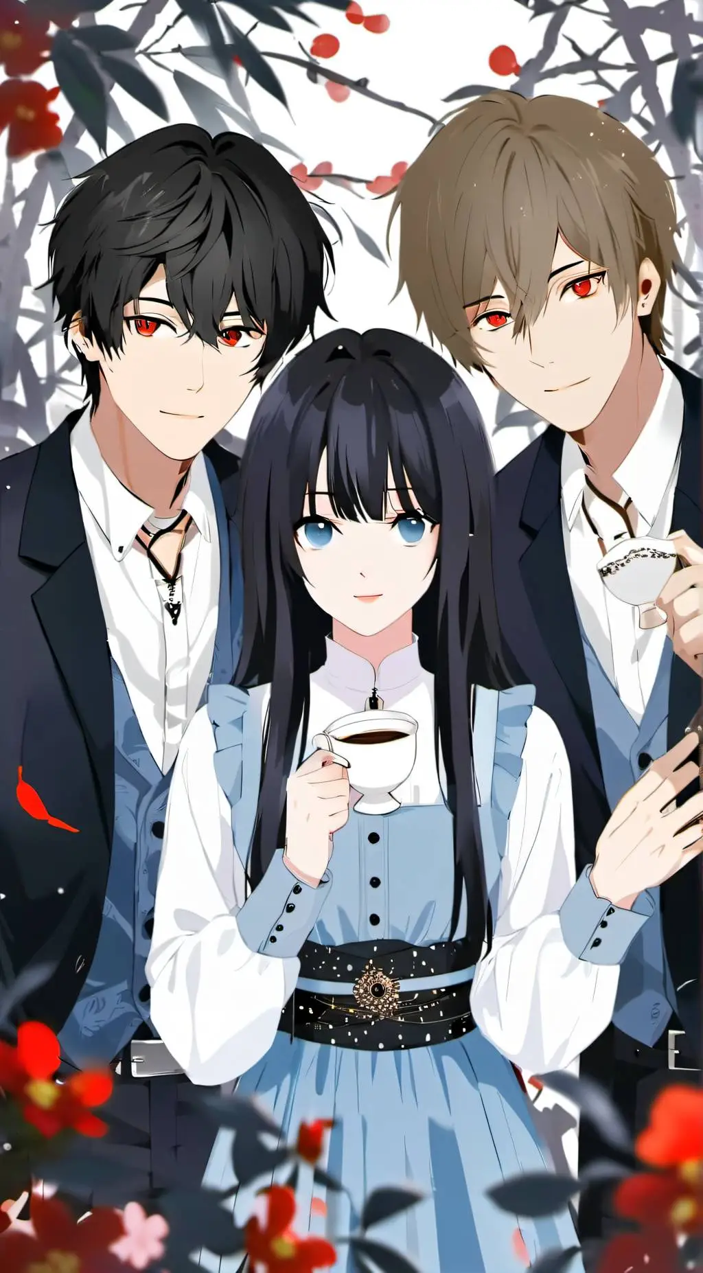 ai character: Harem Twins  background