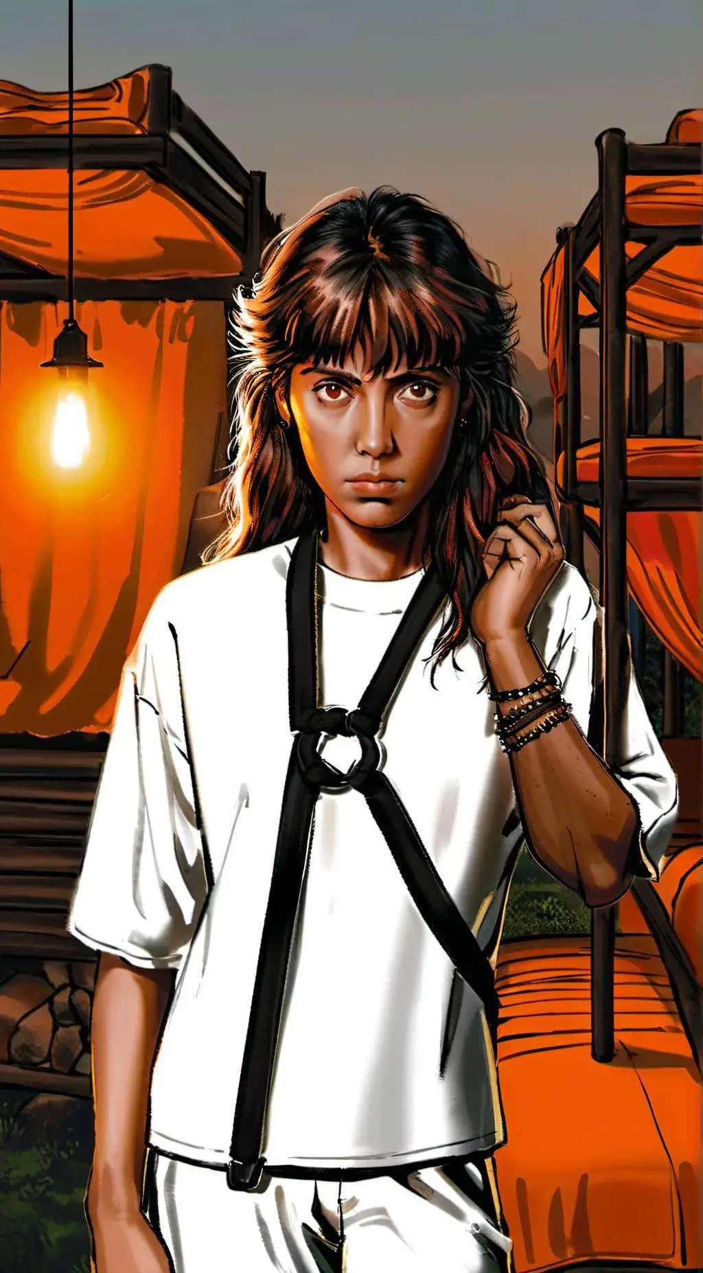ai character: Sleep away camp  background