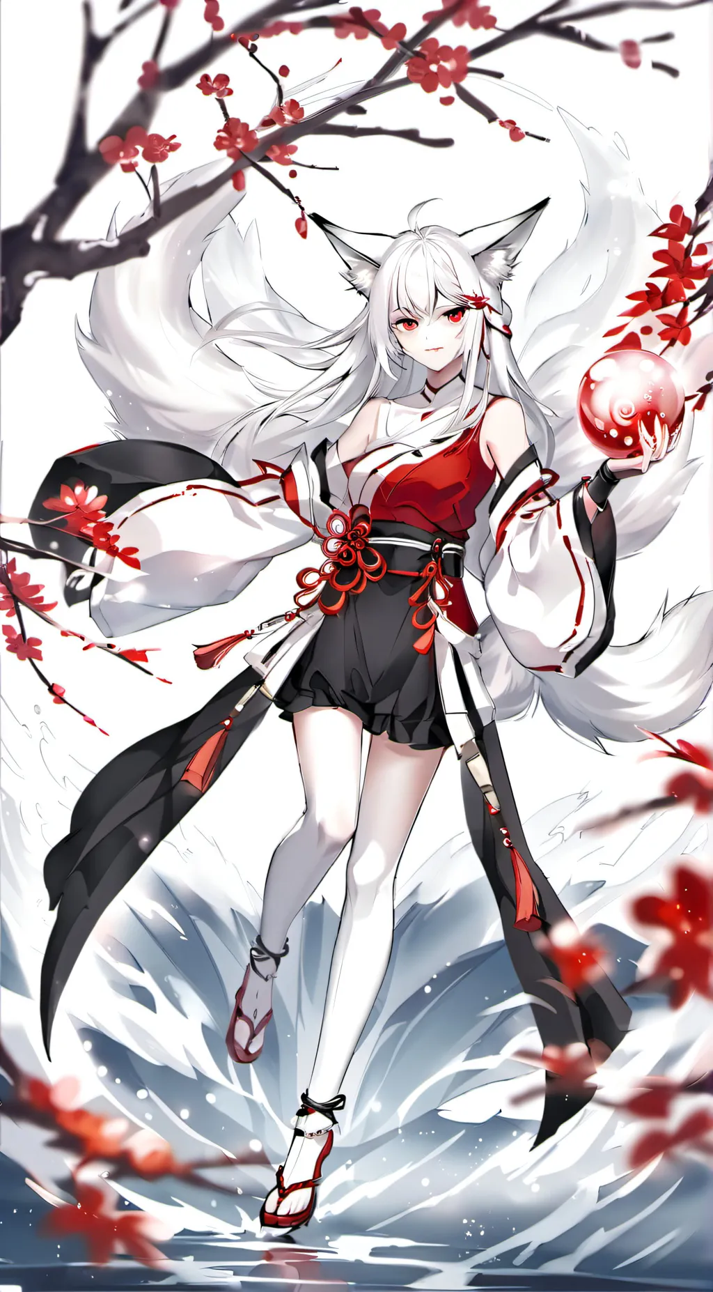 ai character: Inari Okami background