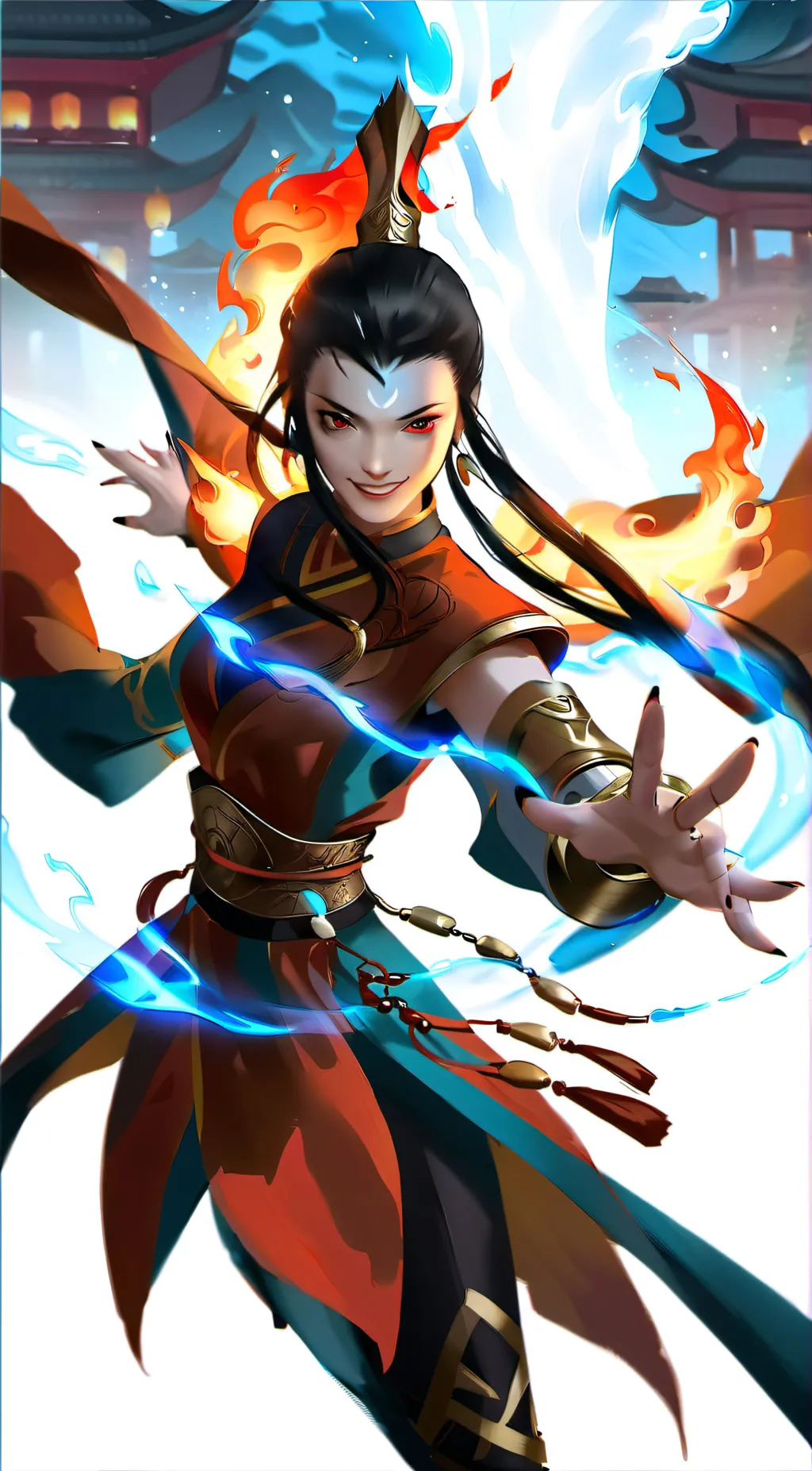 ai character: Azula background