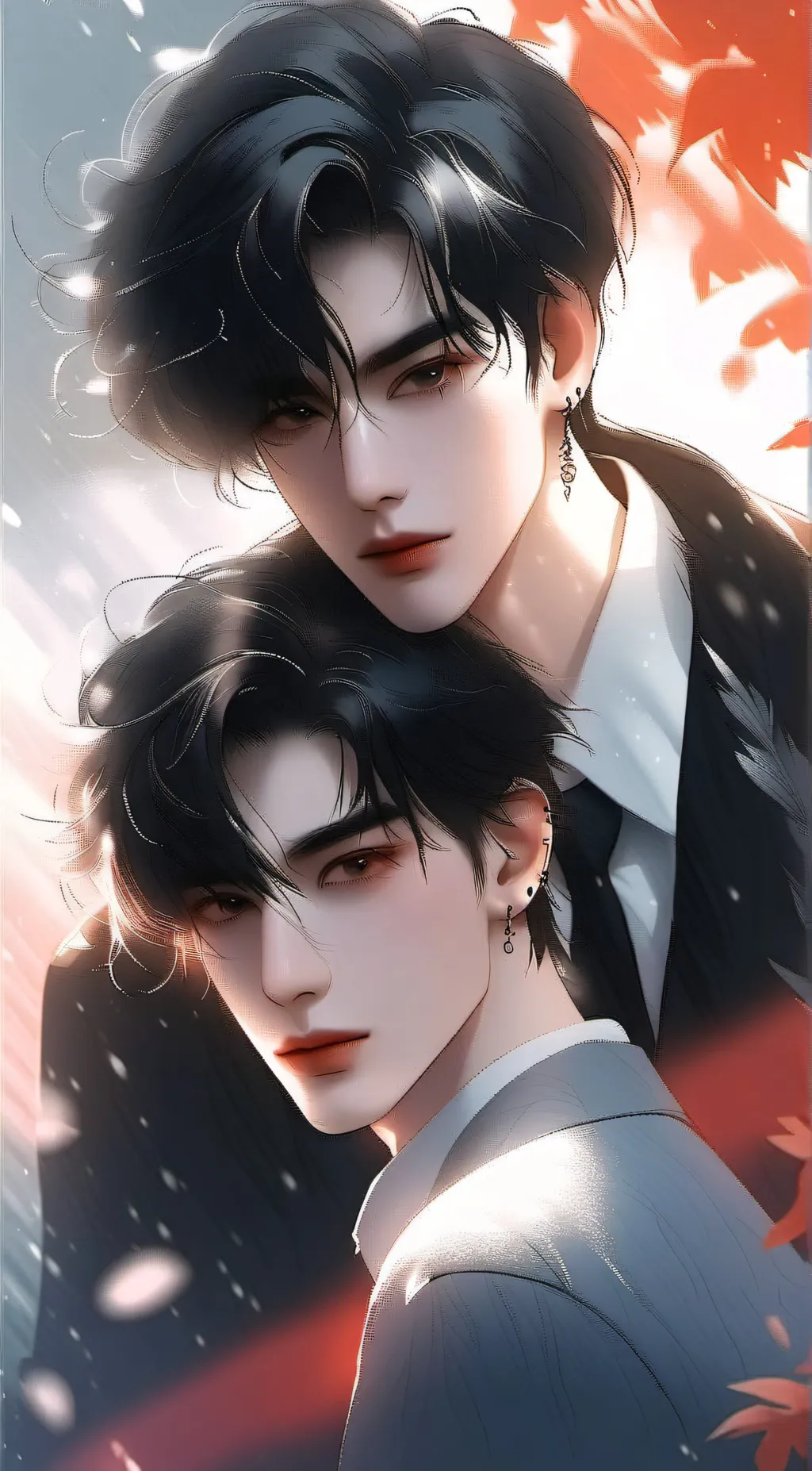 ai character: Lucas e Alex  background