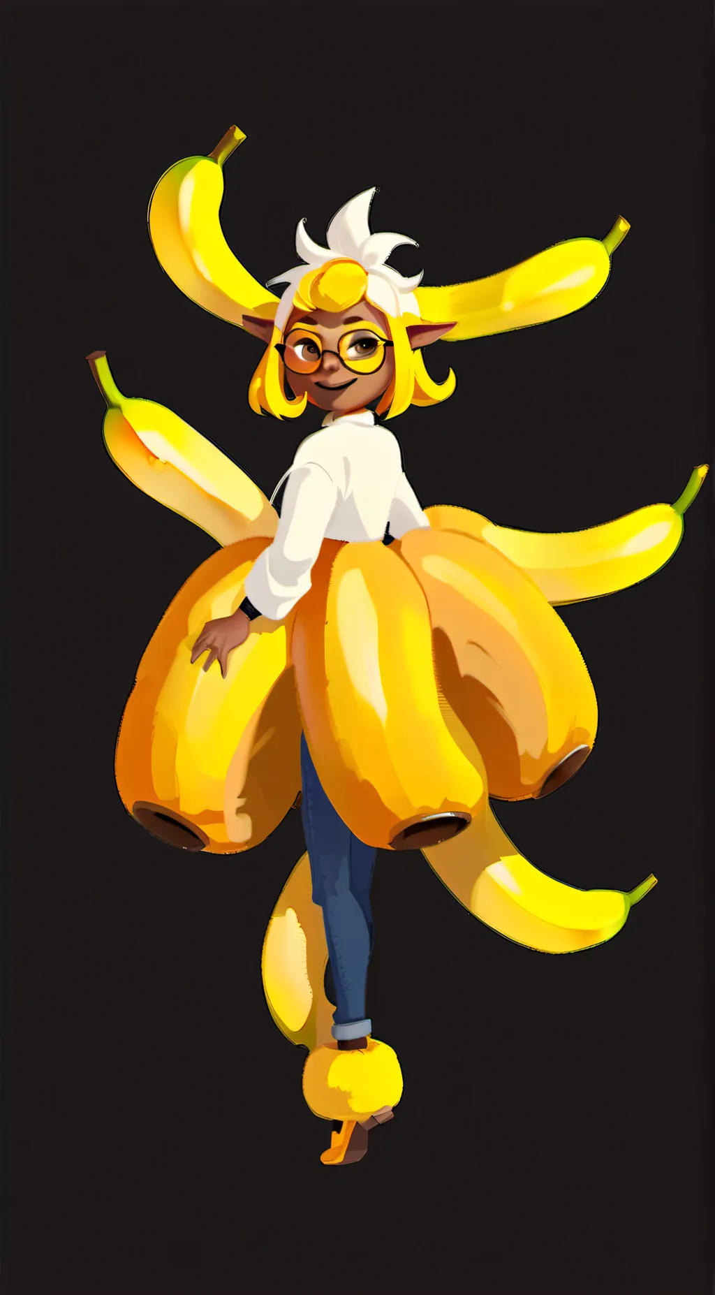 ai character: Split background