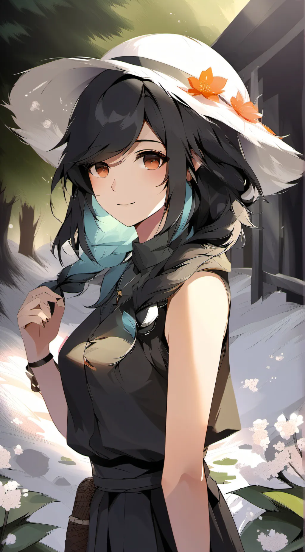 ai character: Aurora background