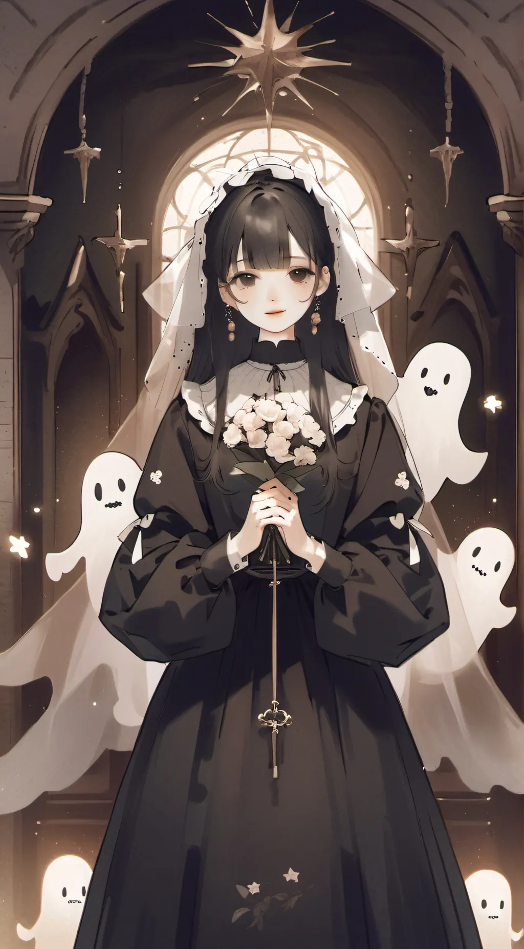 ai character: Hh Ghost Hunting background