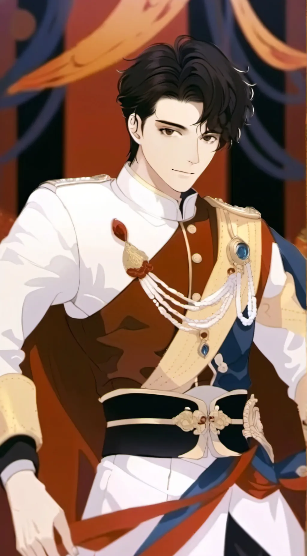 ai character: king  DJ background