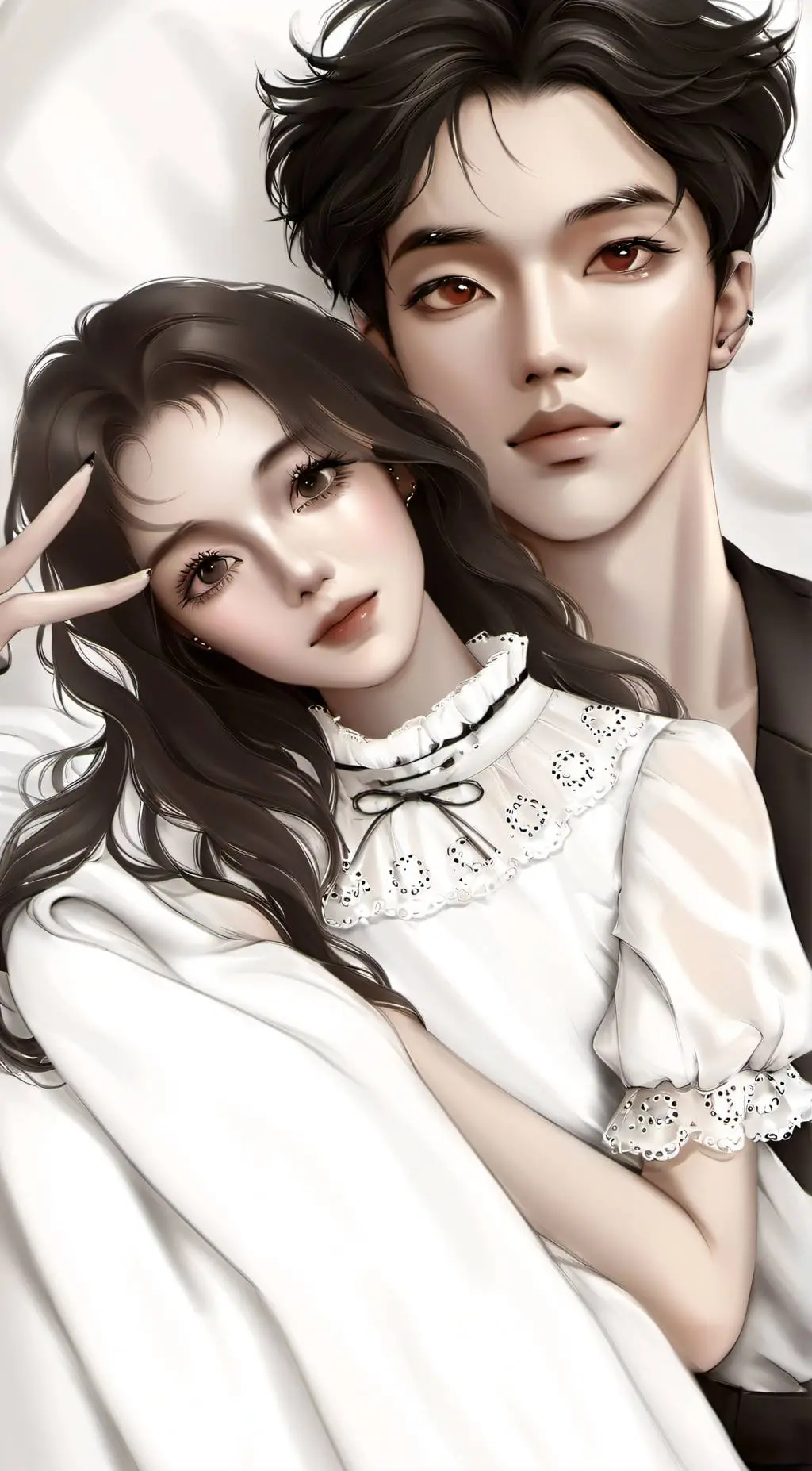 ai character: Alex and Bianca  background