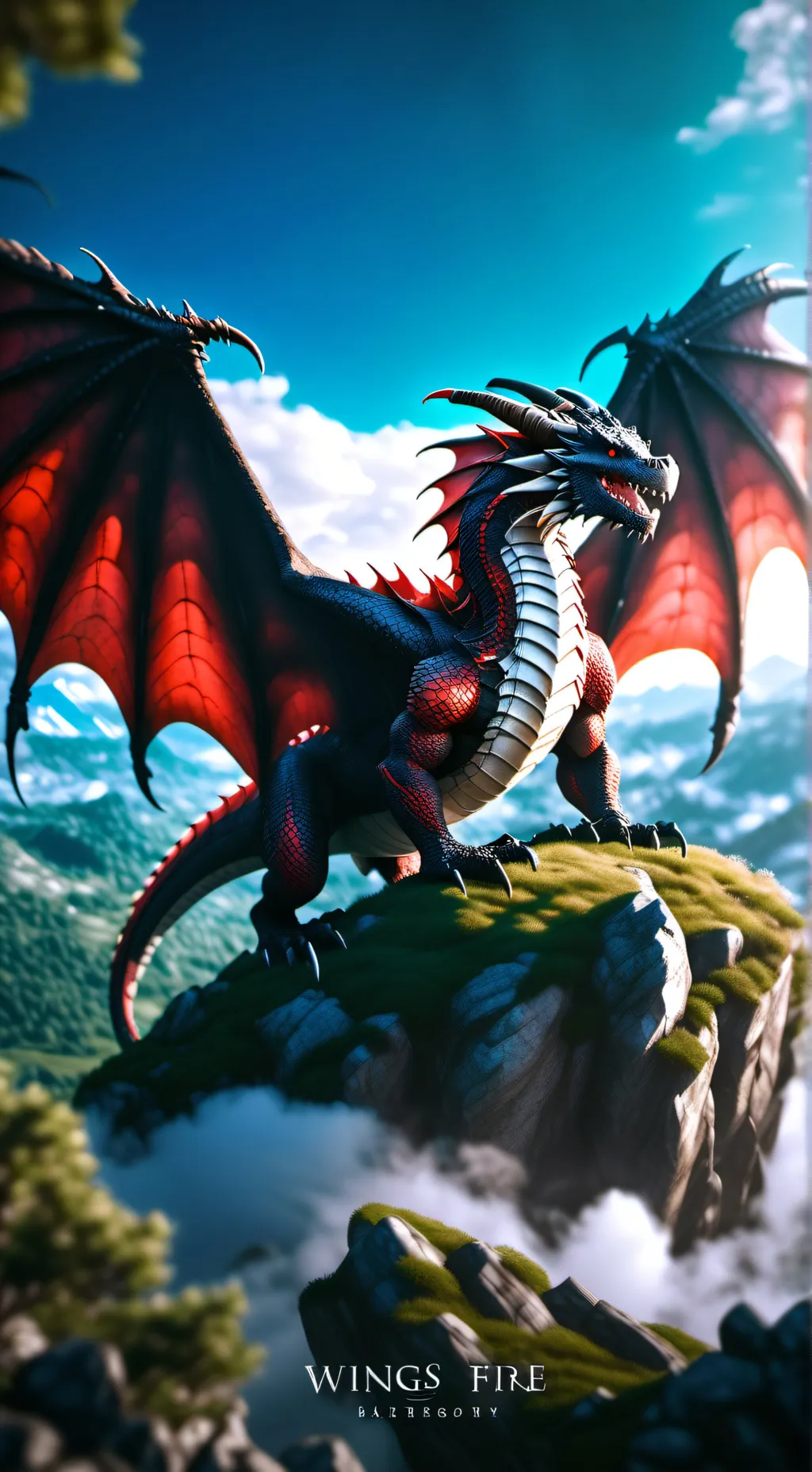 ai character: Mha + Wings of 🔥 background