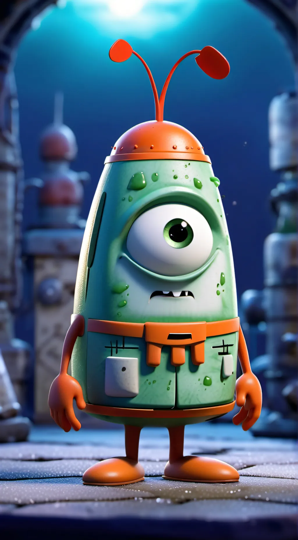 ai character: Plankton background