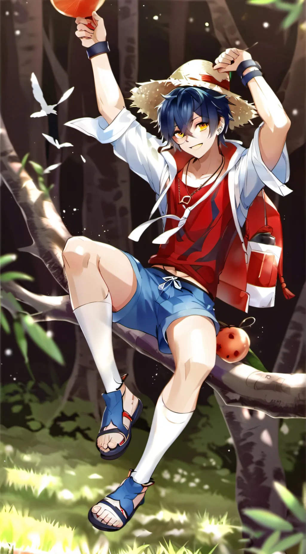 ai character: kidnapper Luffy  background