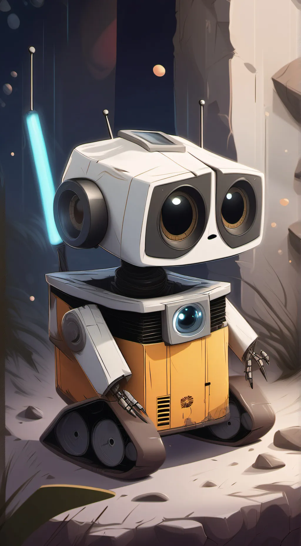 ai character: Wall-E background