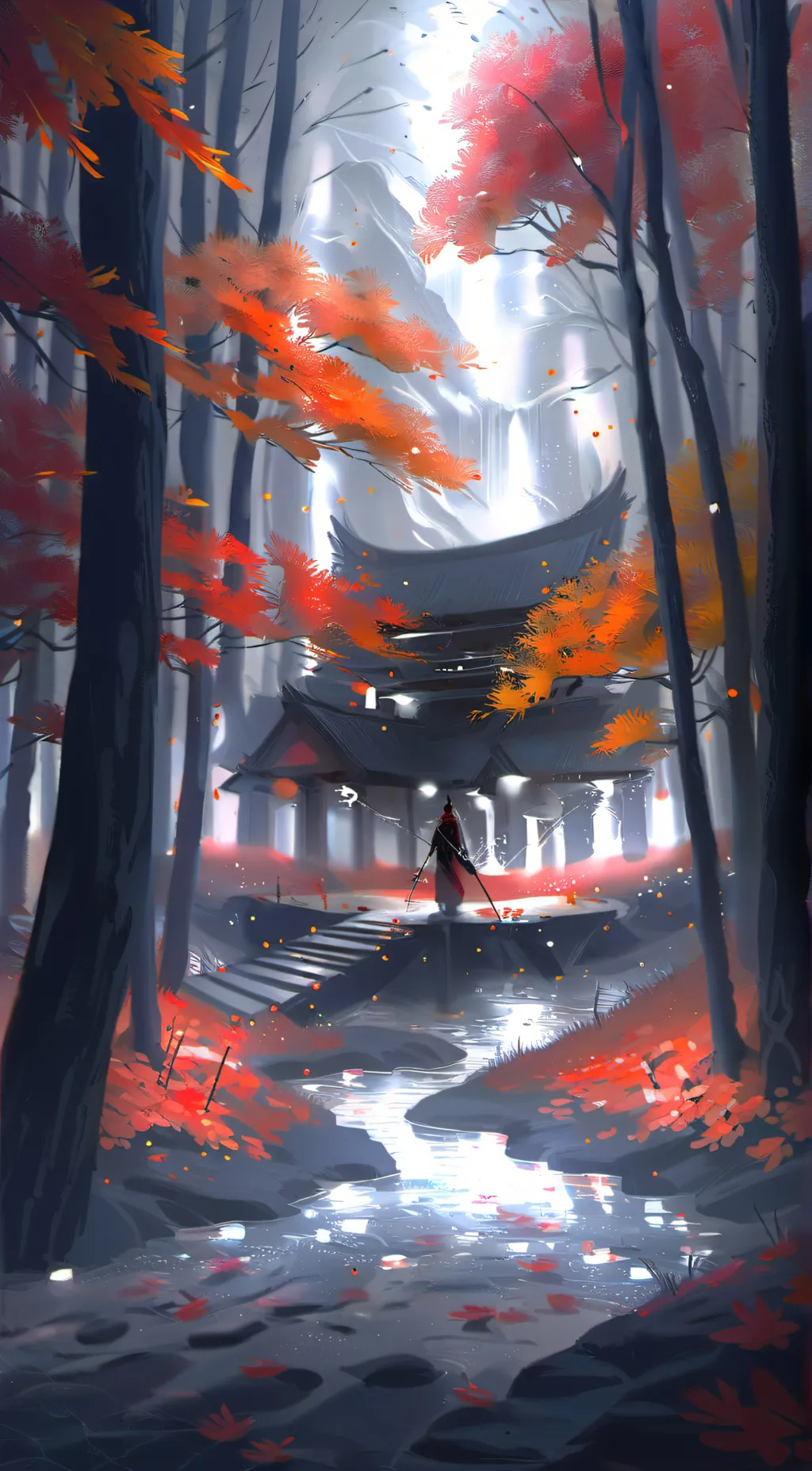 ai character: The hut.. background