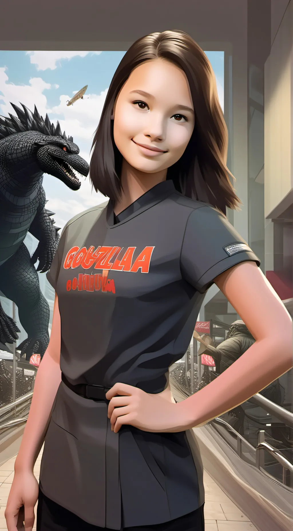 ai character: Kaylee Hottle background
