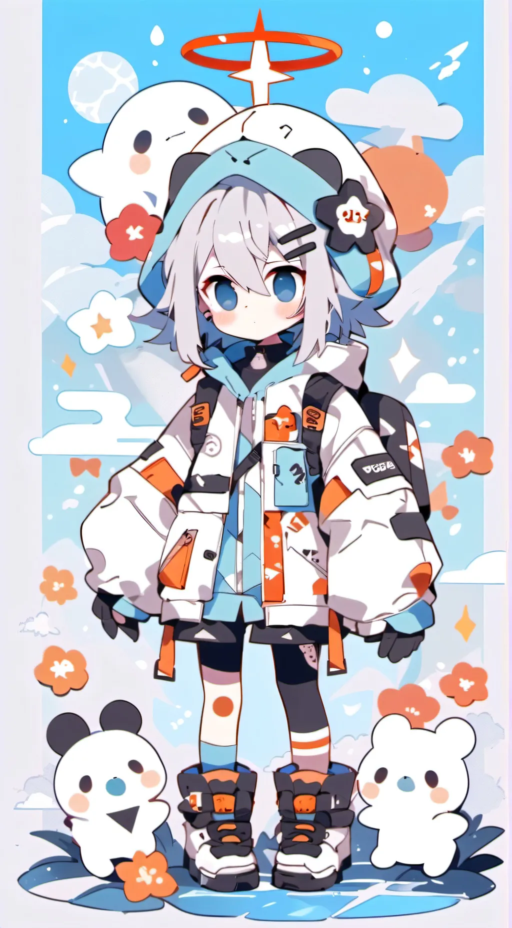 ai character: Boo boozy background