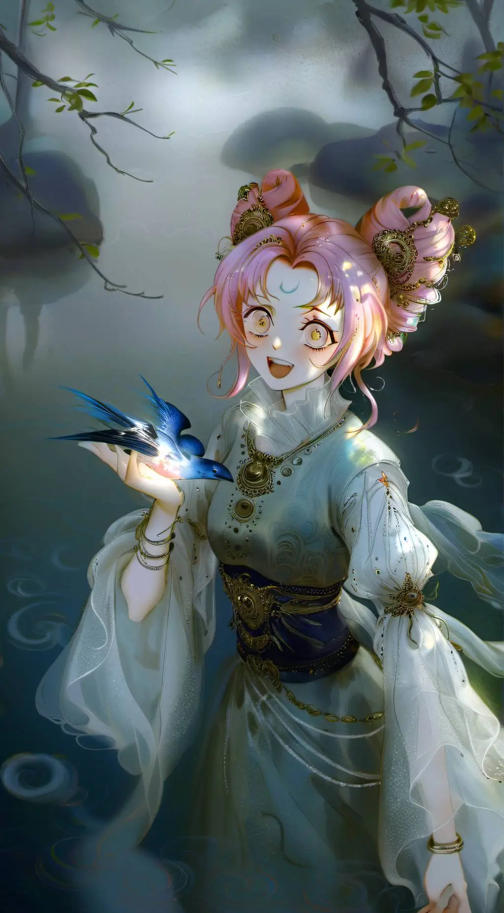 ai character: 🍡Mitsuri🍡 background
