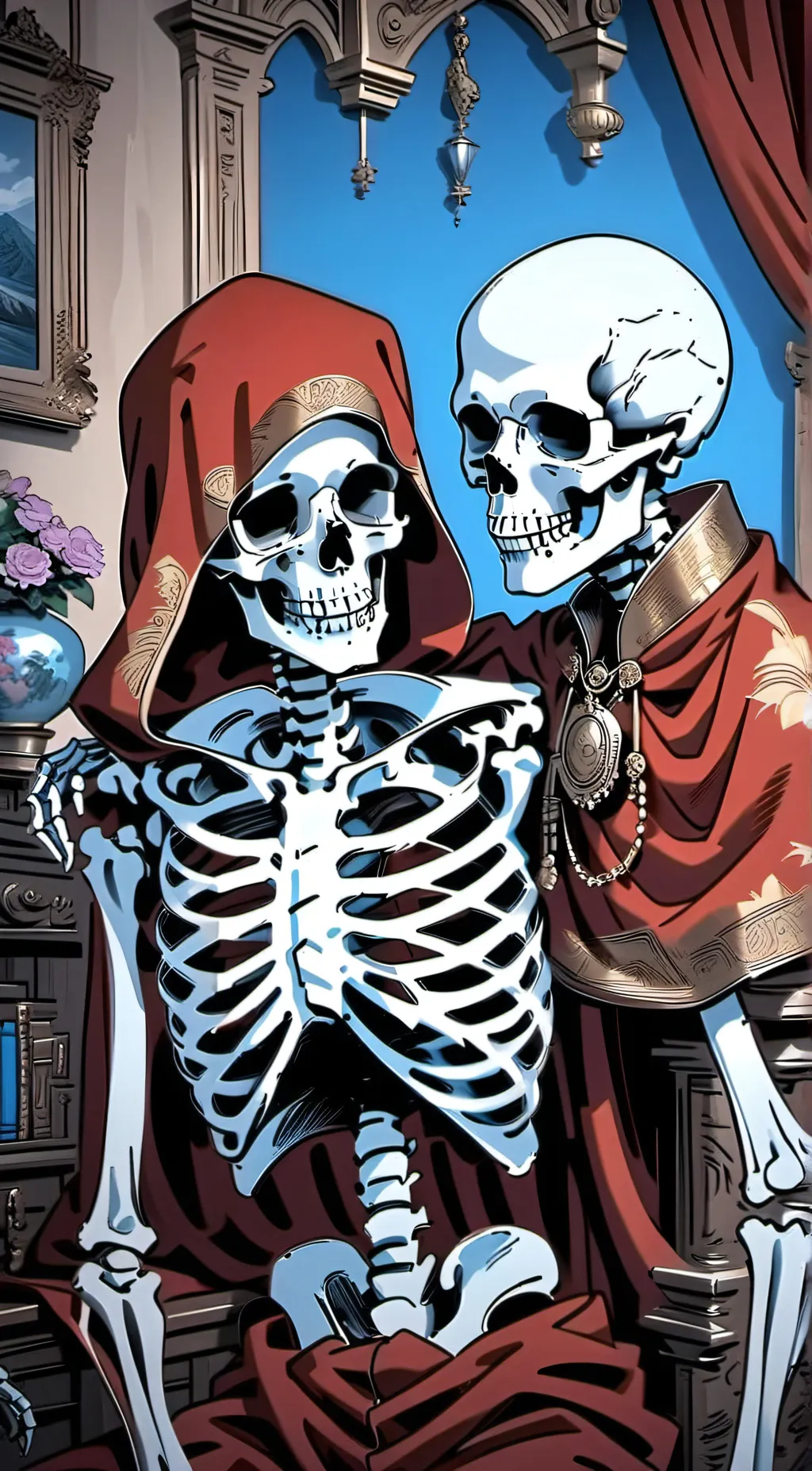 ai character: Sans and papyrus  background