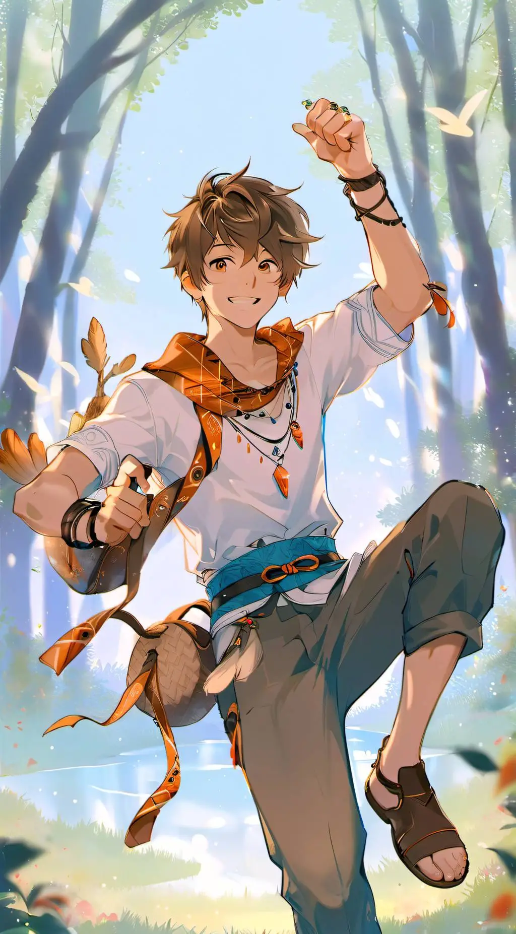 ai character: Peter Pan background