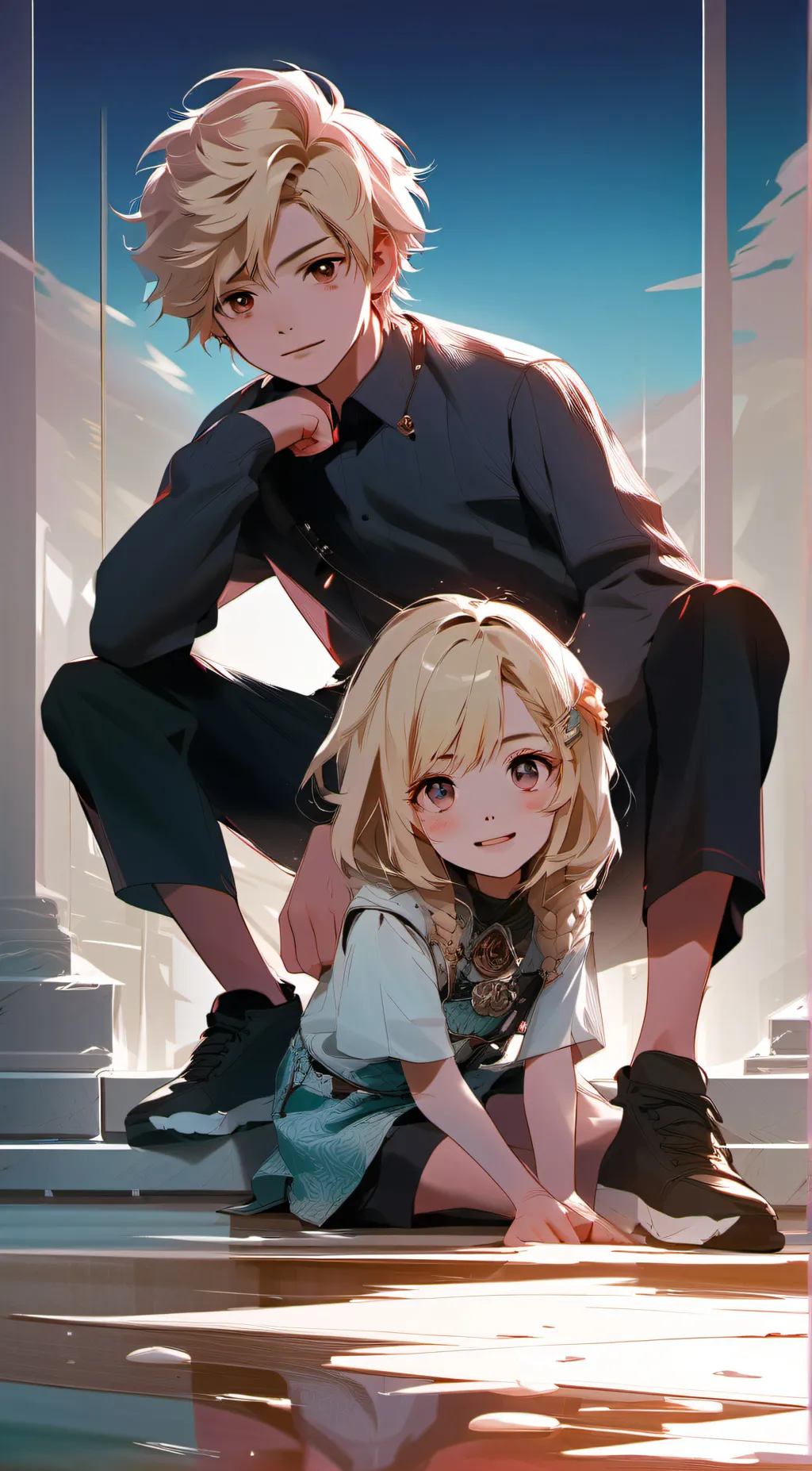 ai character: skylet and skyler background