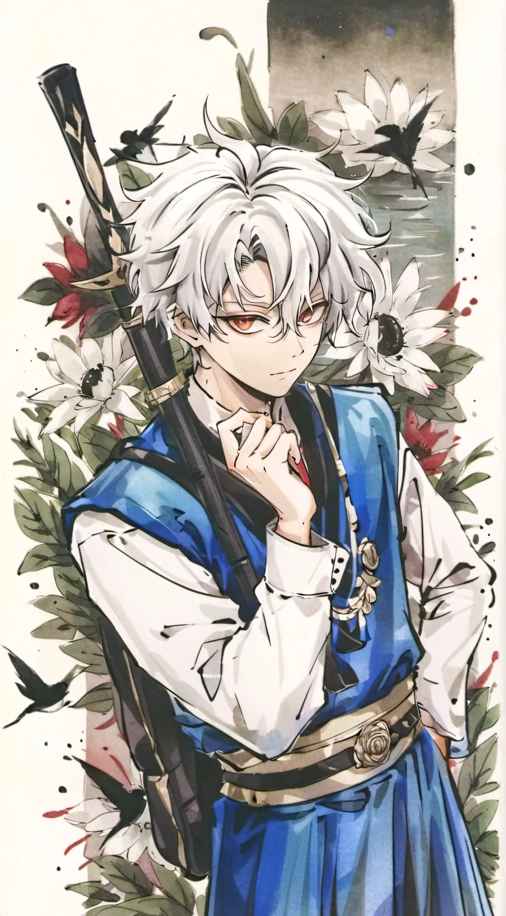ai character: Demon slayer  background