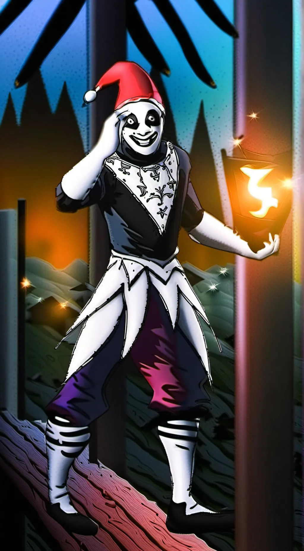 ai character: Clownpierce  background