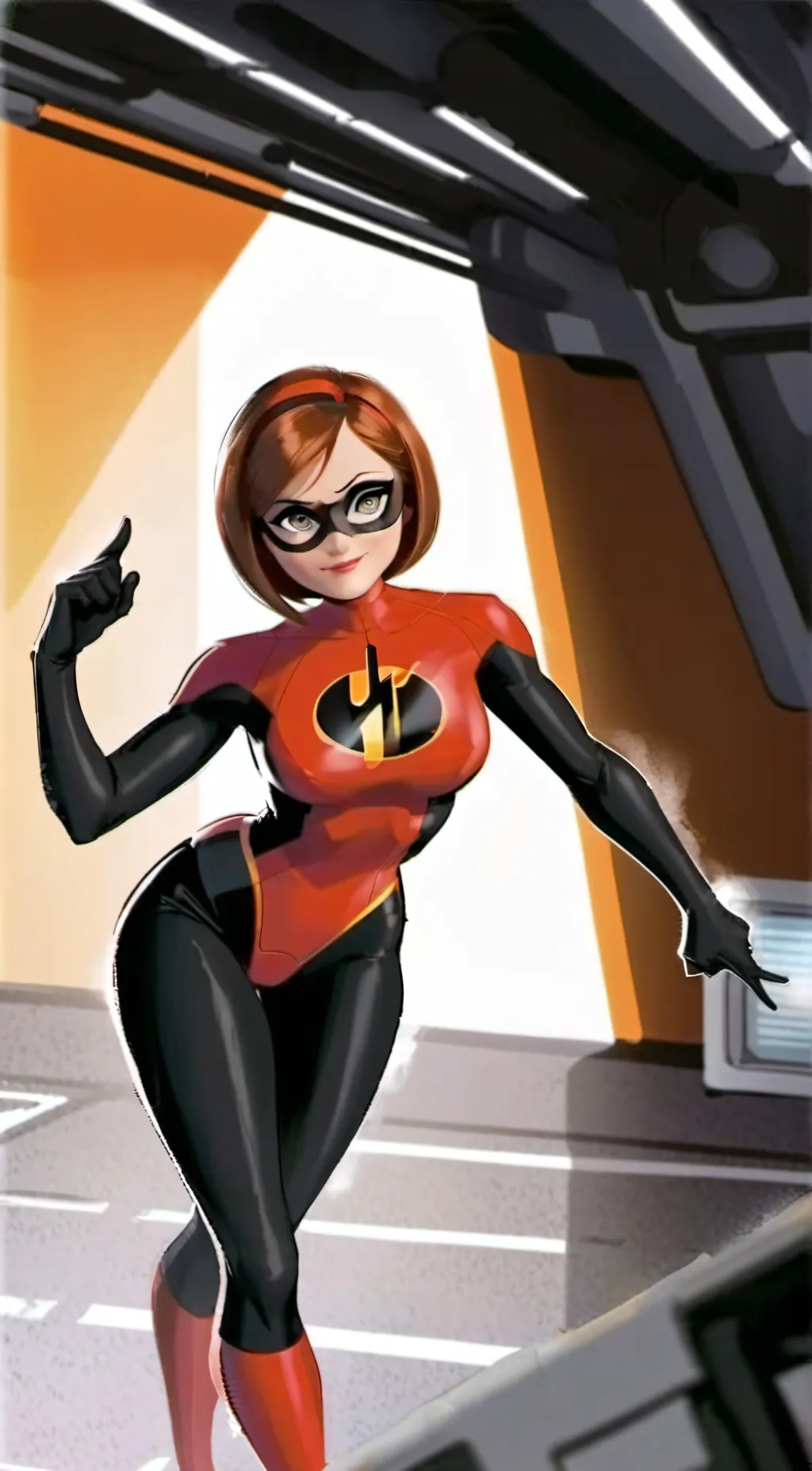 ai character: Elastigirl  background