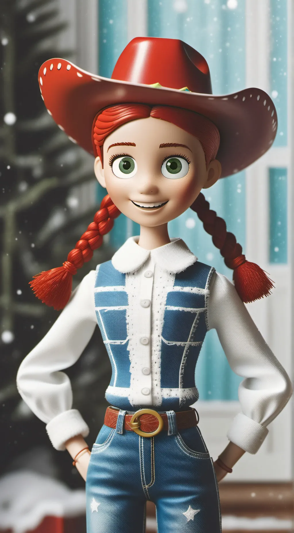 ai character: Jessie Toy Story  background